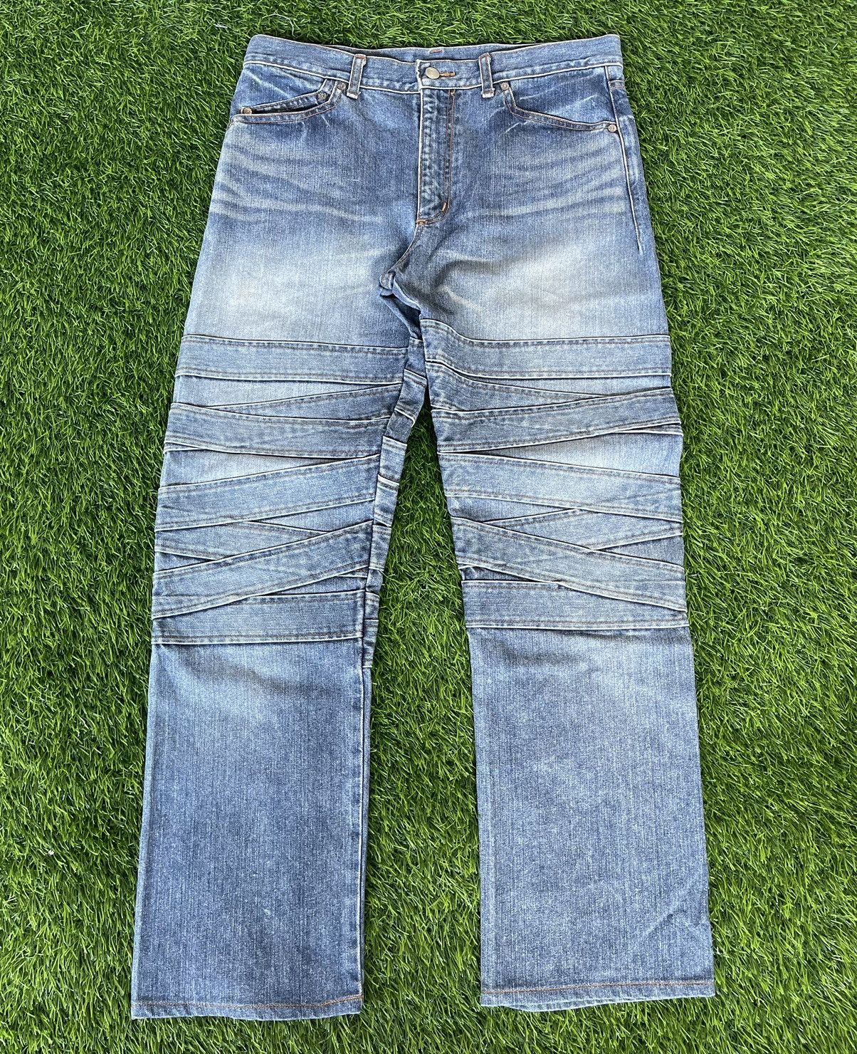 Undercover × Vandalize Vintage 90s🔥VANDALIZE✖️UNDERCOVER🔥Double PatchWork Denim Size US 34 / EU 50 - 2 Thumbnail