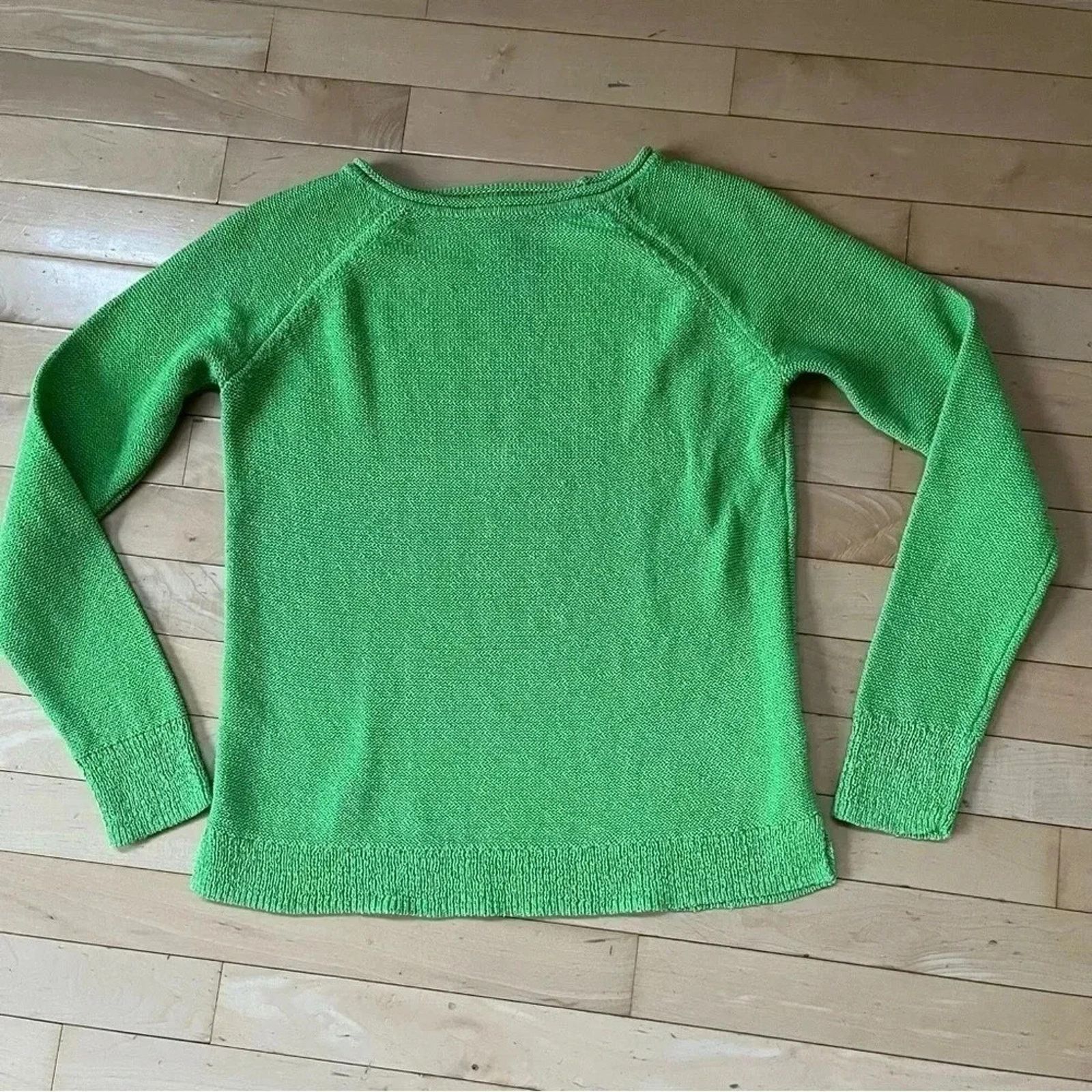 Chaps Chaps Lime Green Sweater Sz M Pullover Knit Size M / US 6-8 / IT 42-44 - 1 Thumbnail