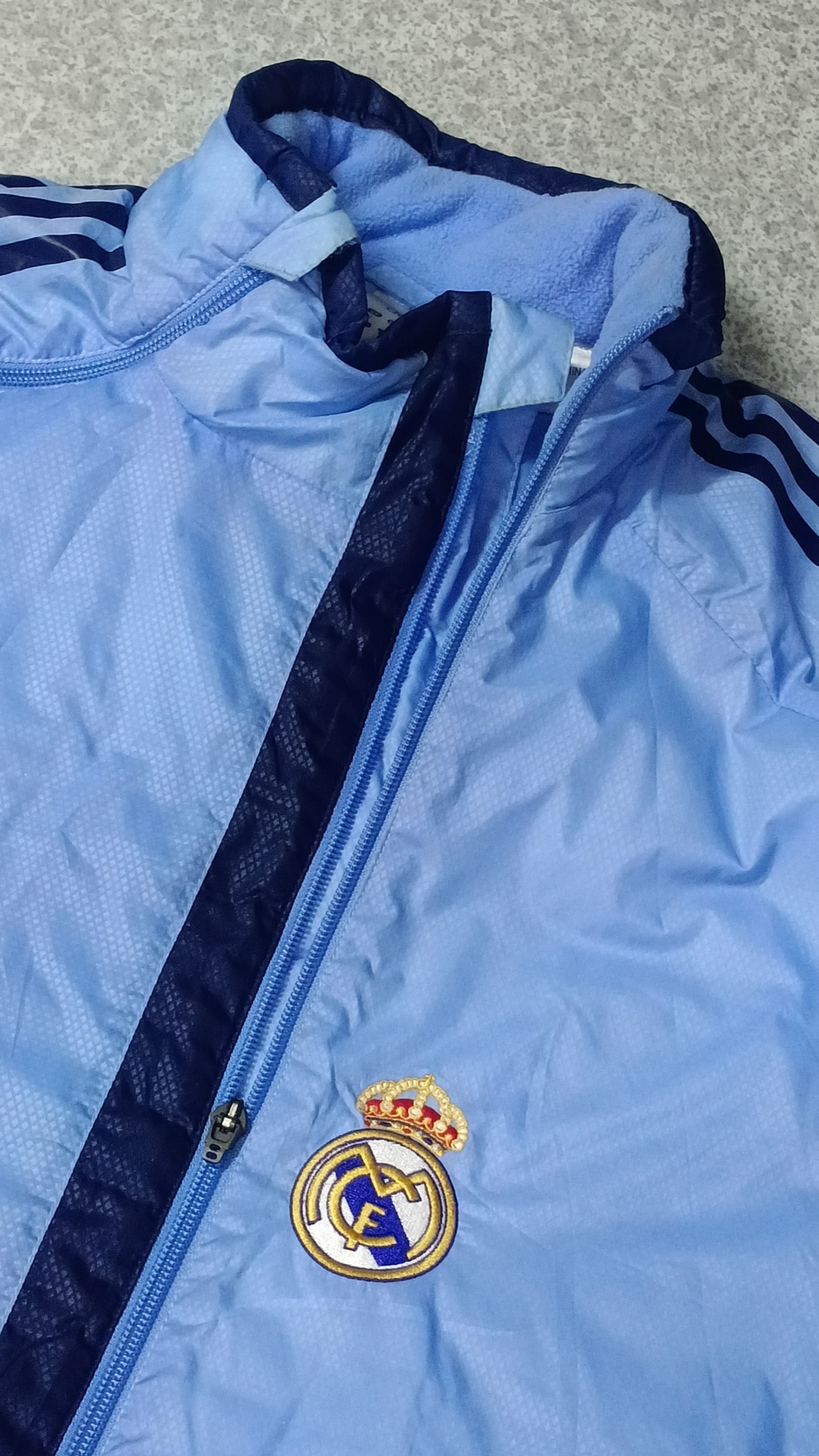 Adidas × Vintage Vtg Adidas Real Madrid UEFA Champions League Zipper Jacket Size US M / EU 48-50 / 2 - 3 Thumbnail