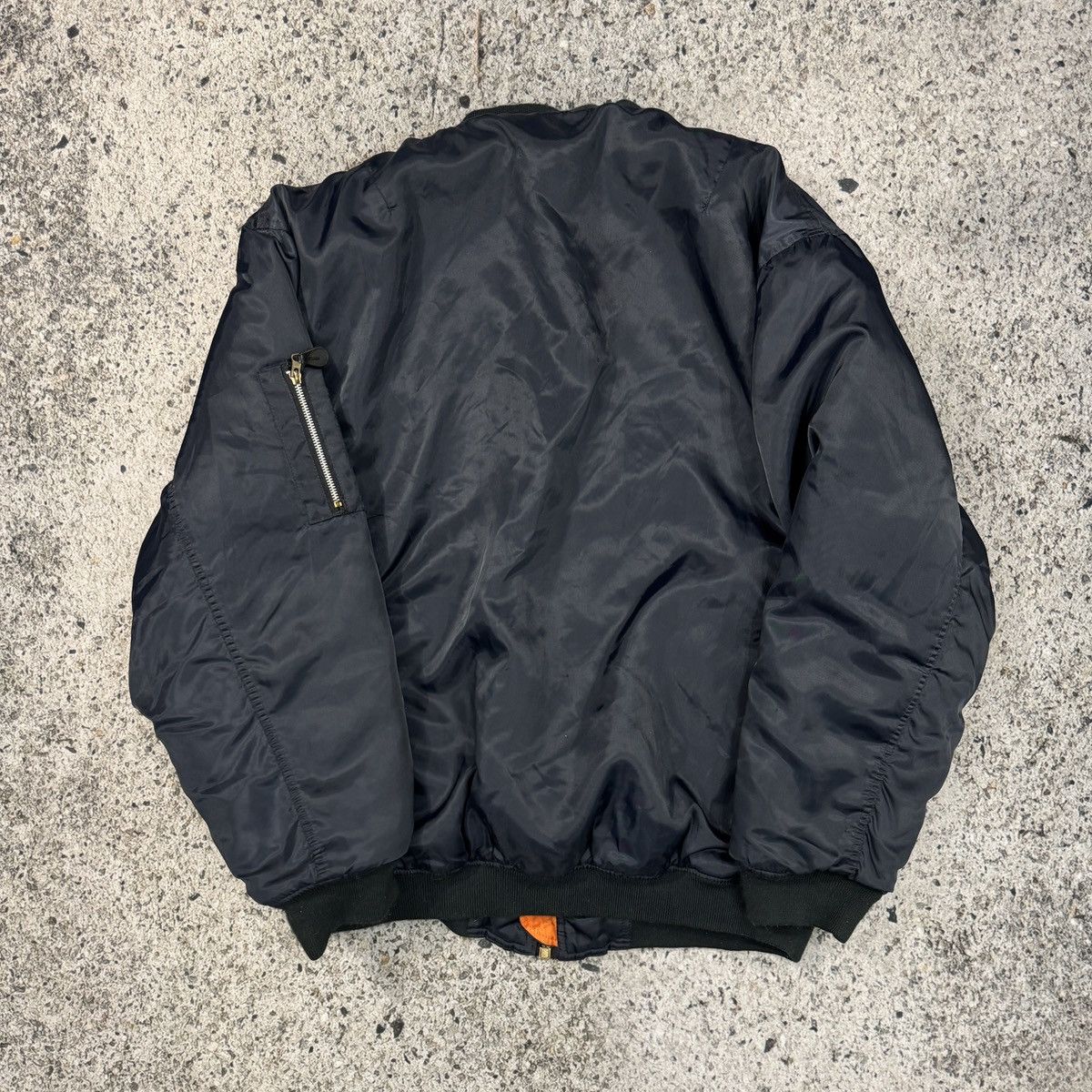 Vintage 90s Reversible MA-1 Faded Thrashed Distressed Bomber Jacket Size US XXL / EU 58 / 5 - 2 Thumbnail