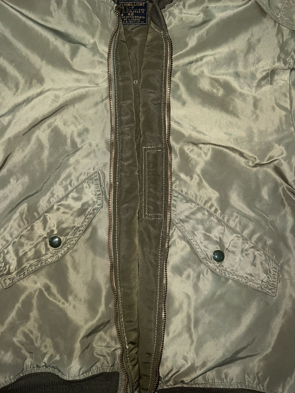 Buzz Rickson's VERY RARE VINTAGE JACKET FLIGHT BOMBER L2B BUZZ RICKSON Size US L / EU 52-54 / 3 - 13 Thumbnail