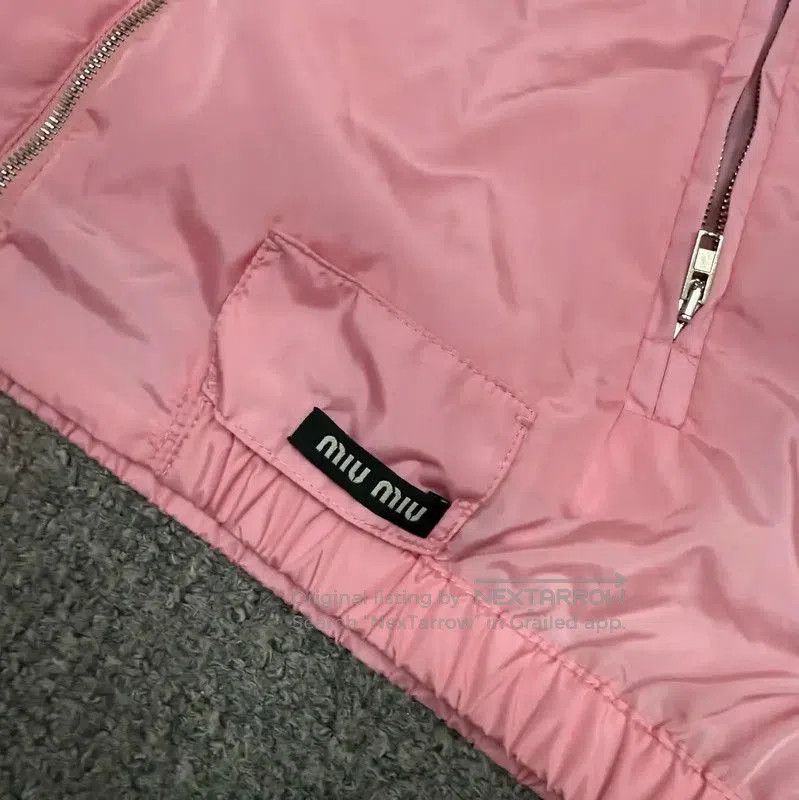 Miu Miu Miu Miu Pink Nylon Women's Jacket . Size M / US 6-8 / IT 42-44 - 3 Thumbnail