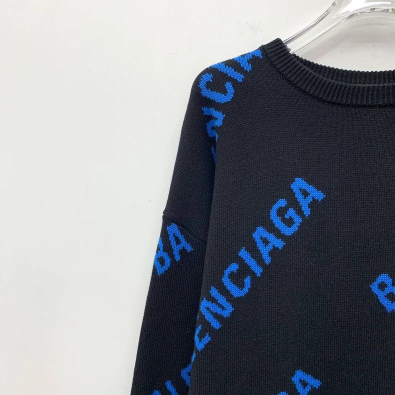 Balenciaga Balenciaga Black logo letter bullet screen full of cotton Size S / US 4 / IT 40 - 3 Thumbnail