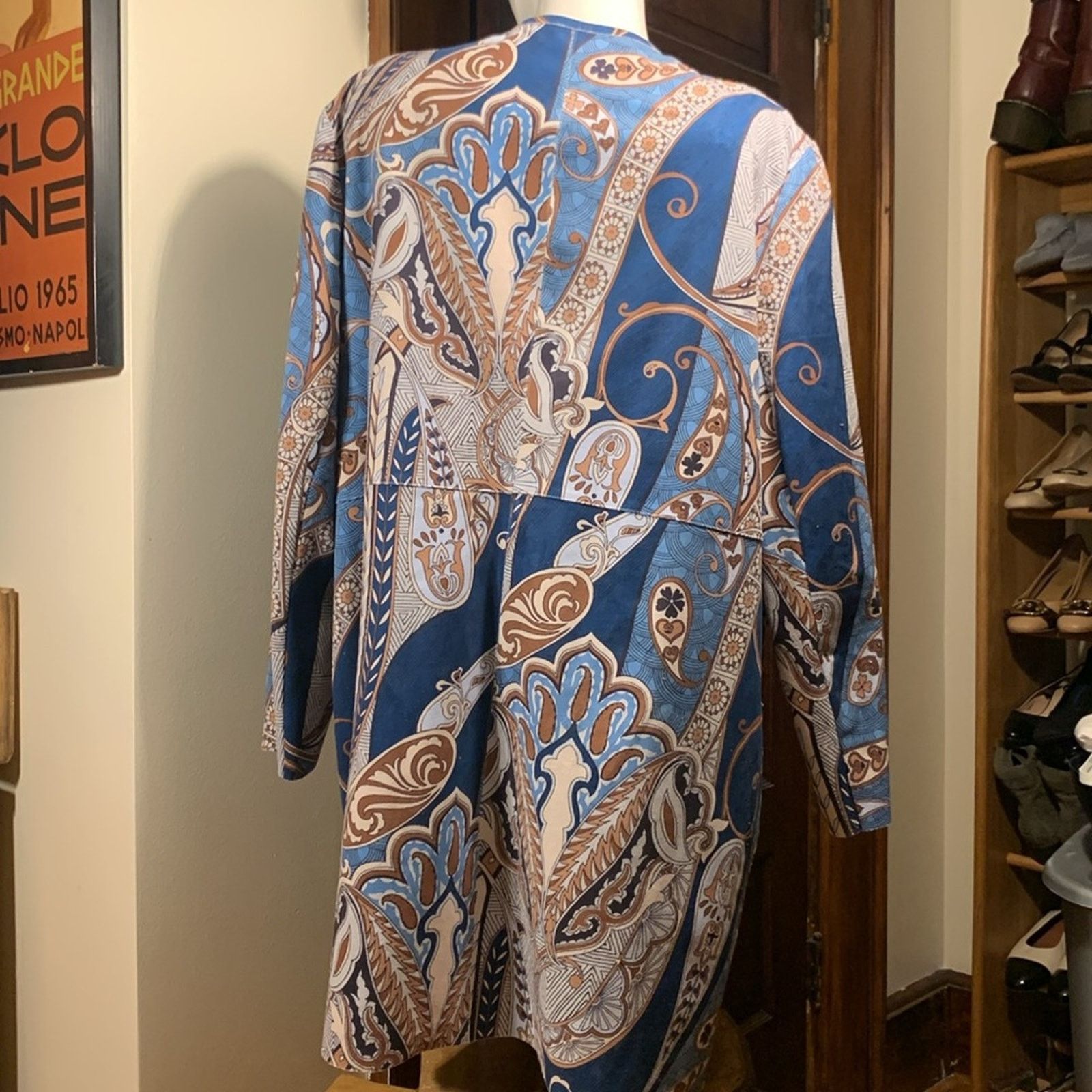 Chicos Chicos Statement oversized paisley faux suede duster coat Size XXL / US 16-18 / IT 52-54 - 8 Thumbnail
