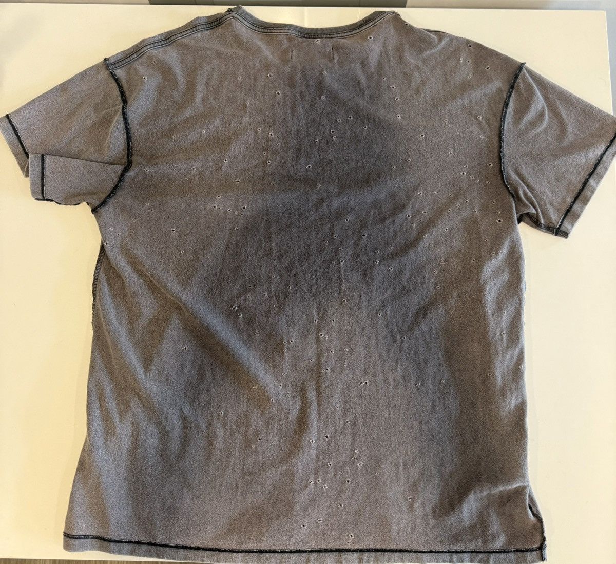 Purple Brand Purple Brand Inside-Out Distressed Tee Size US L / EU 52-54 / 3 - 2 Thumbnail