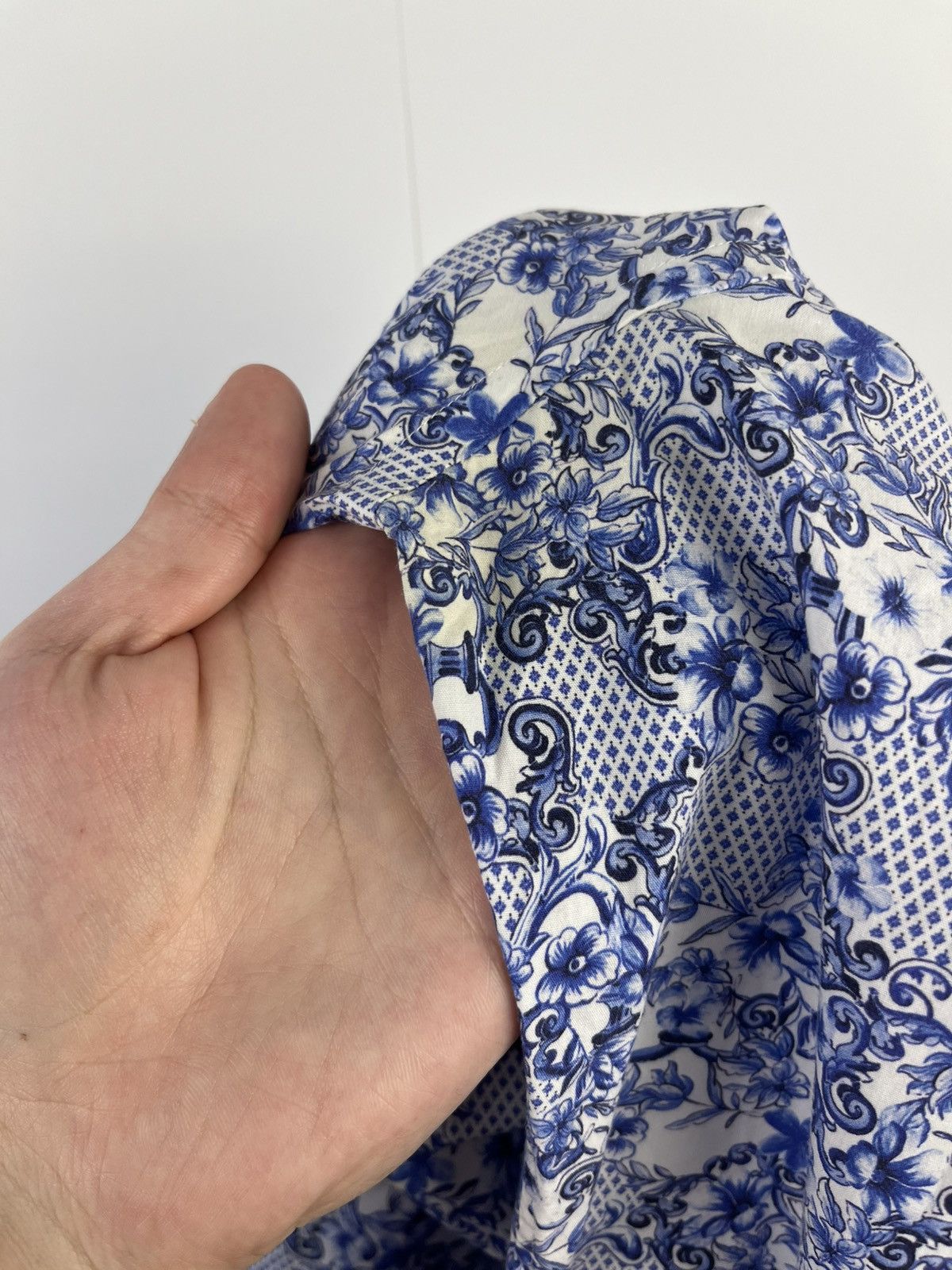 Eton Eton Printed Cotton Long Sleeve Shirt Button Up Size US M / EU 48-50 / 2 - 11 Thumbnail