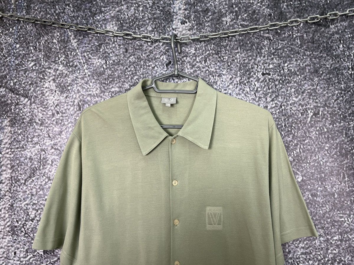 Versace Jeans Couture Versace Jeans Couter Luxury Polo Shirt Button Up Italy Sz M Size US M / EU 48-50 / 2 - 2 Thumbnail