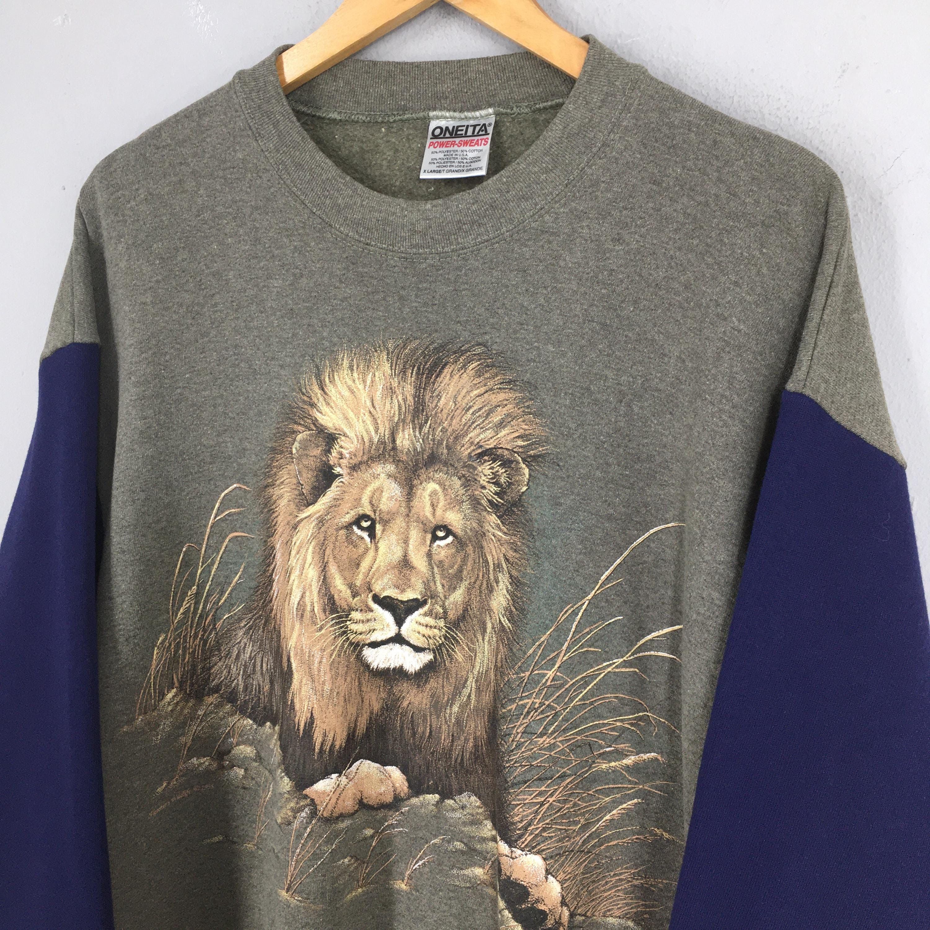 Habitat × Vintage Vintage Lion Potrait Animal Sweatshirt Medium Size US M / EU 48-50 / 2 - 3 Thumbnail