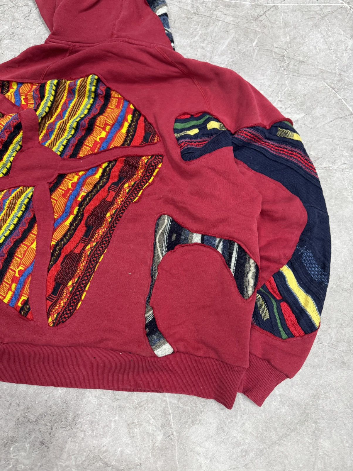 REWORKED NIKE 1 of 1 Coogi sweater custom hoodie sweatshirt