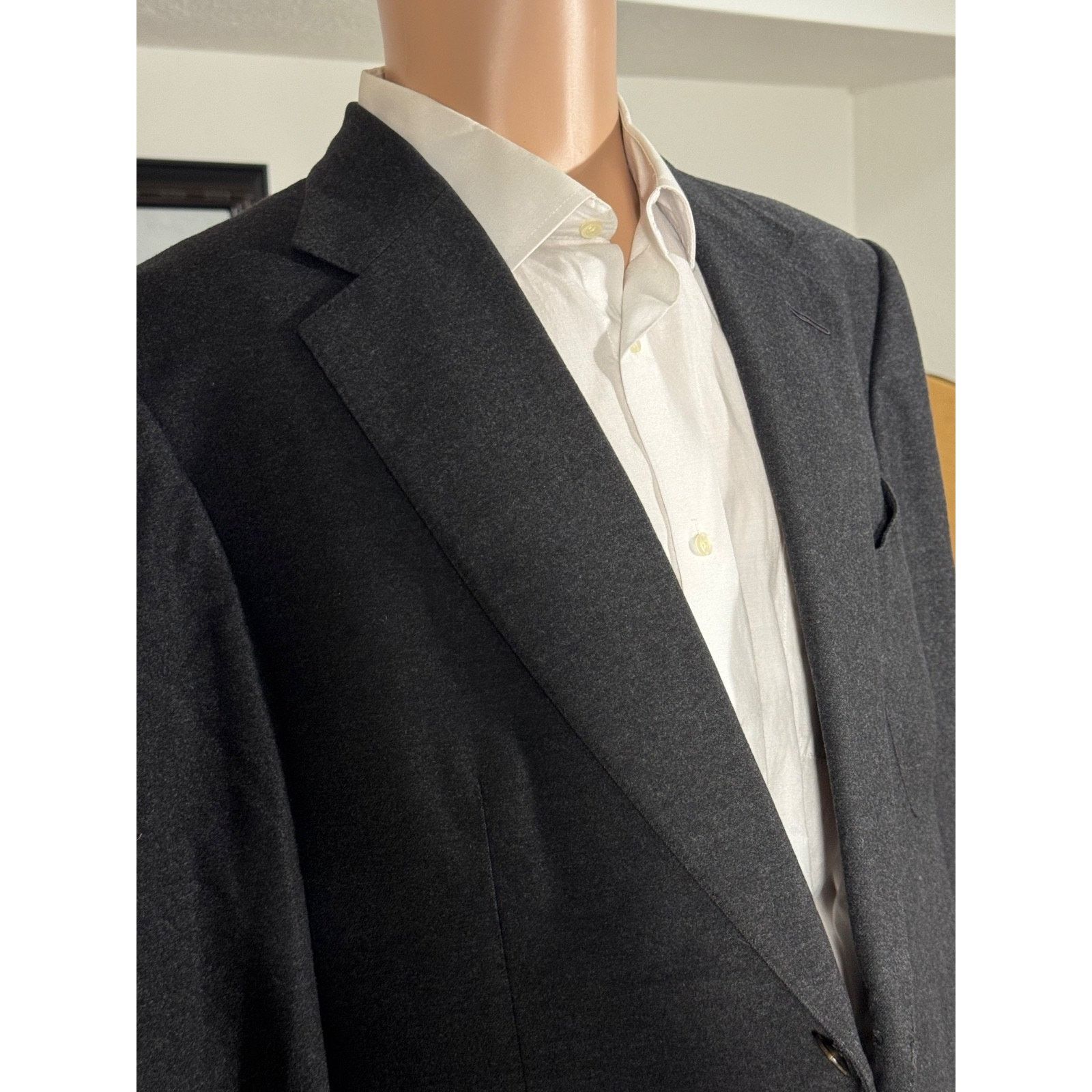 Tom Ford Tom Ford Charcoal Wool Cashmere Flannel Blazer Jacket 56 46 Size 46R - 2 Thumbnail