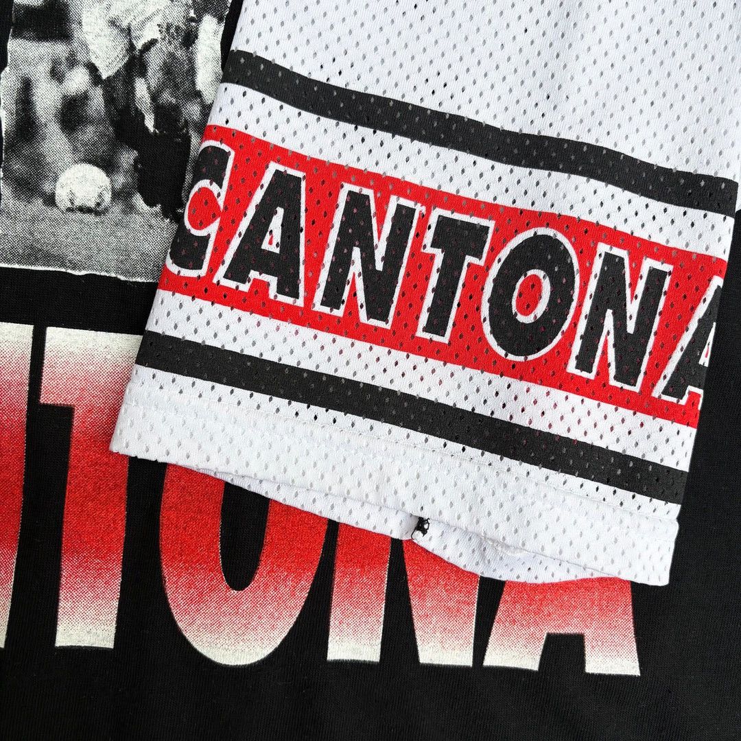Vintage Eric Cantona 1990 90s Vintage Manchester United Fan Jersey Size US XL / EU 56 / 4 - 3 Thumbnail