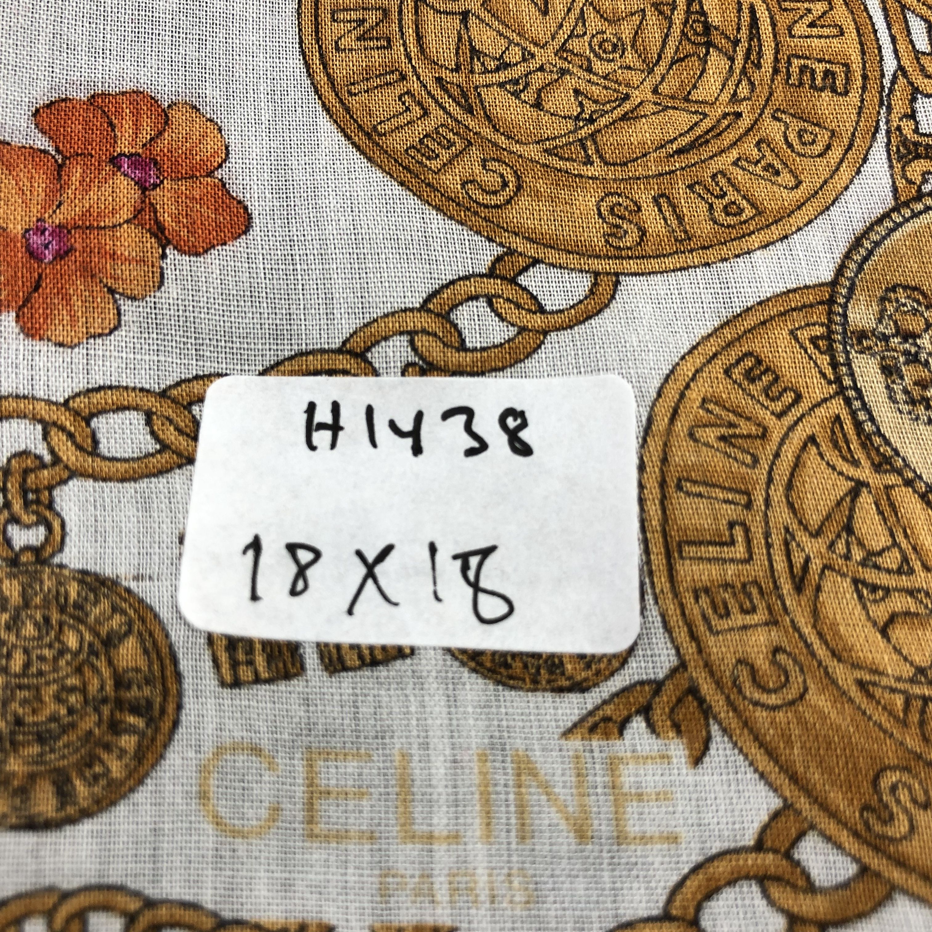 Celine Celine Luxury Handkerchief Neckerchief Bandana H1438 Size ONE SIZE - 6 Thumbnail