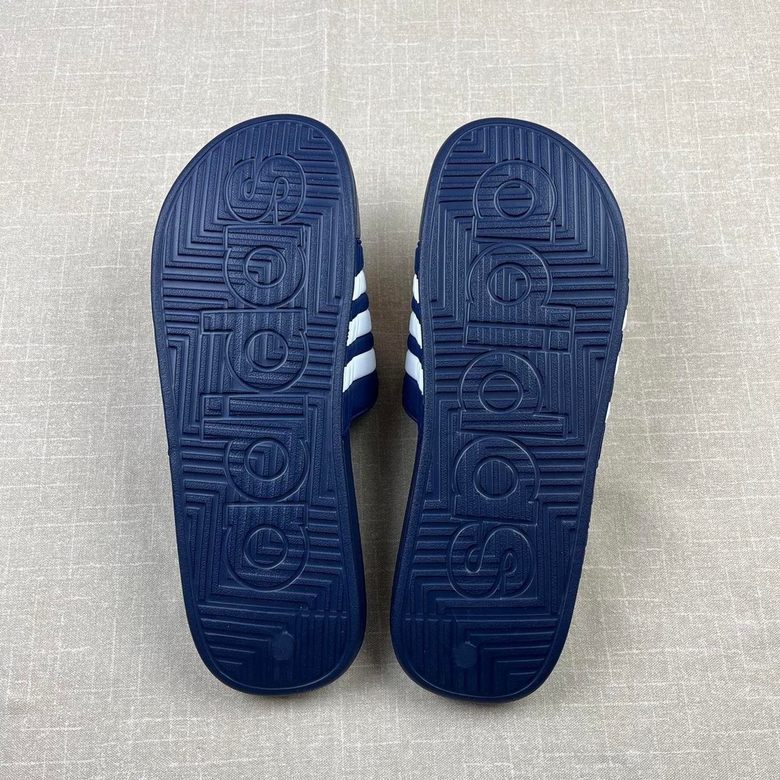 Adidas Adidas Adissage Sandles "Dark Blue" Size US 13 / EU 46 - 5 Thumbnail