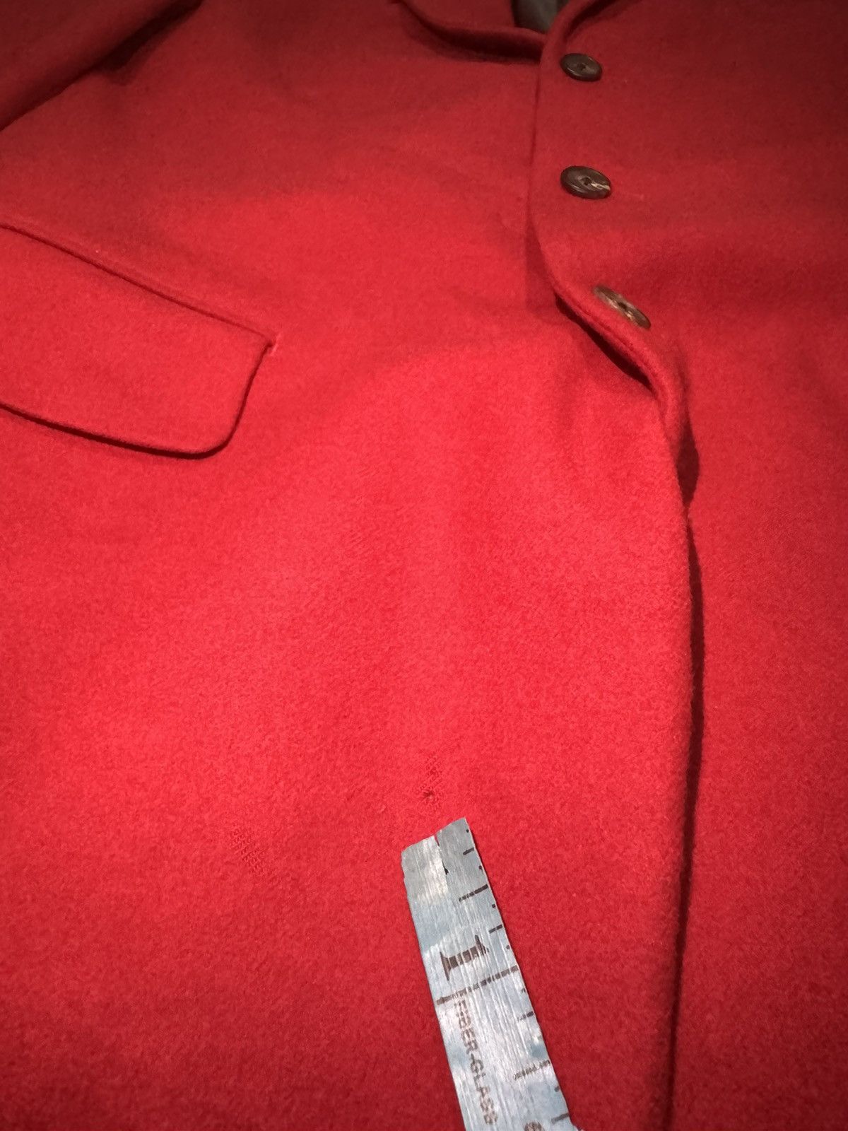 Y's × Yohji Yamamoto Vintage Yohji Yamamoto Red Laine Wool Jacket Y's Collection Size US XS / EU 42 / 0 - 9 Thumbnail