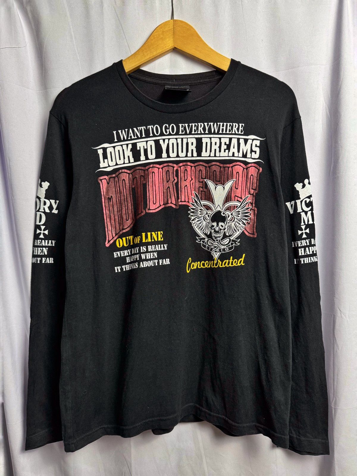 Hysteric Glamour × If Six Was Nine × Japanese Brand Japanese Skulls Wings Motor Recipe Long Sleeve Size US M / EU 48-50 / 2 - 2 Thumbnail