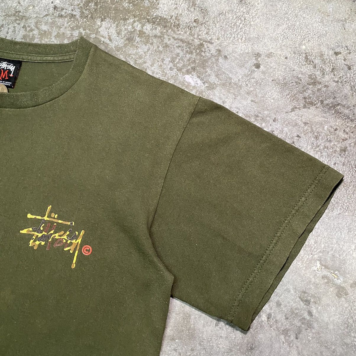 Stussy × Vintage VINTAGE STUSSY SIGN CAMO T SHIRT Size US M / EU 48-50 / 2 - 7 Thumbnail