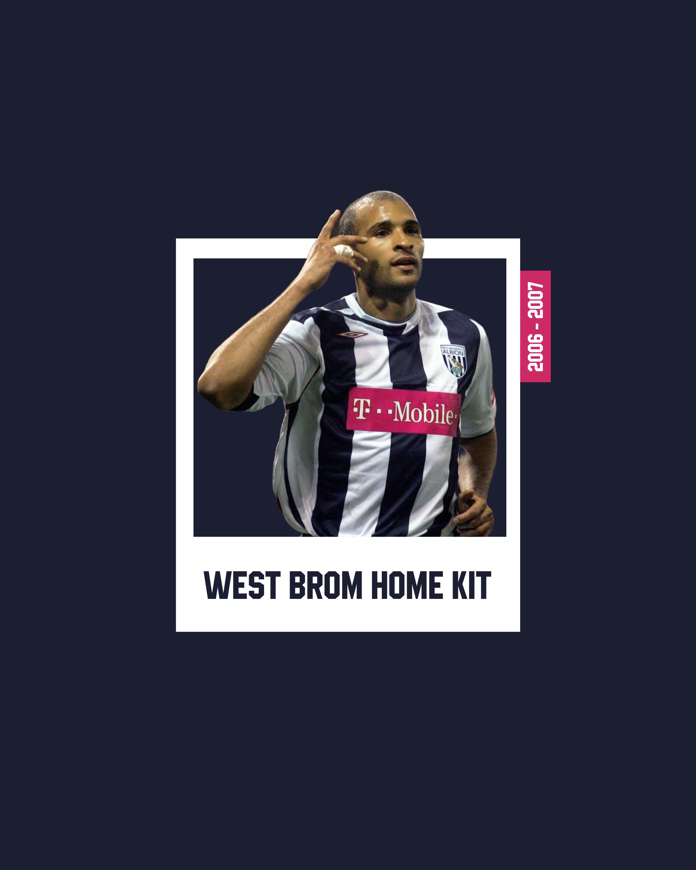 Umbro West Bromwich Albion Home Kit 2006 2007 Size US M / EU 48-50 / 2 - 6 Thumbnail