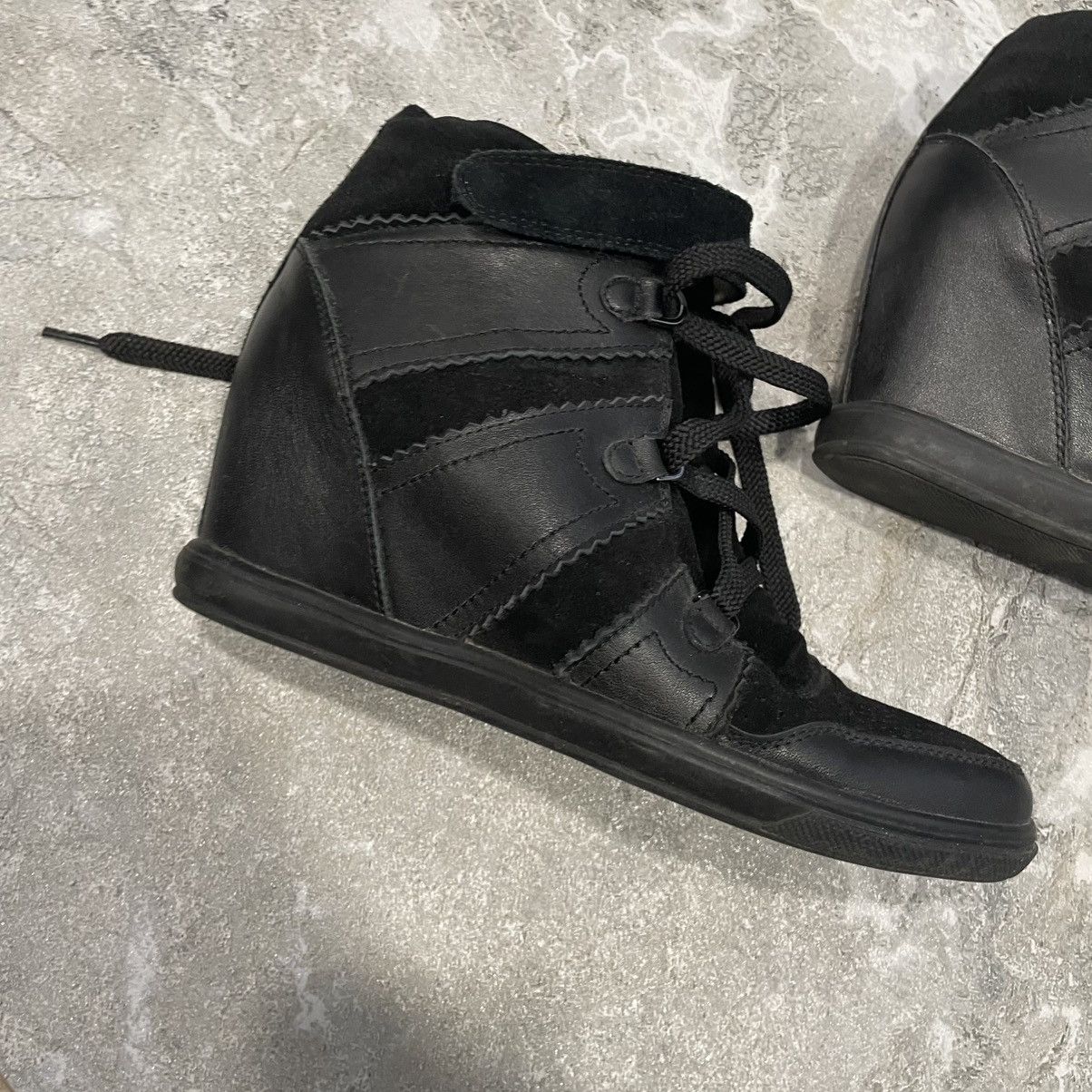 Vintage 36 like ISABEL MARANT BECKETT HIGH PLATFORM SNEAKERS SHOES Size US 6 / IT 36 - 2 Thumbnail
