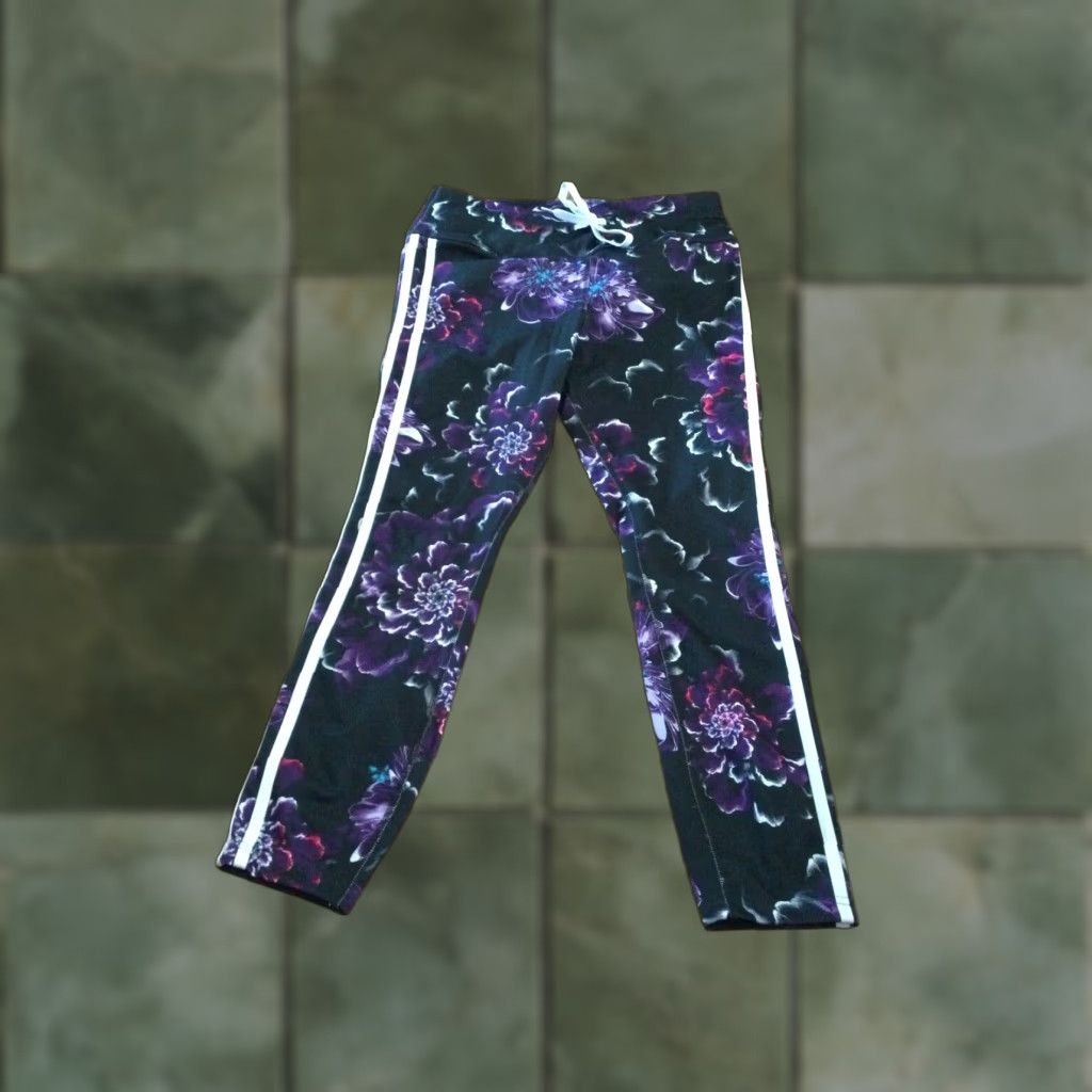 Avia Avia Women's Floral Leggings with White Stripe Size M 8-10 Size 32" / US 10 / IT 46 - 1 Thumbnail