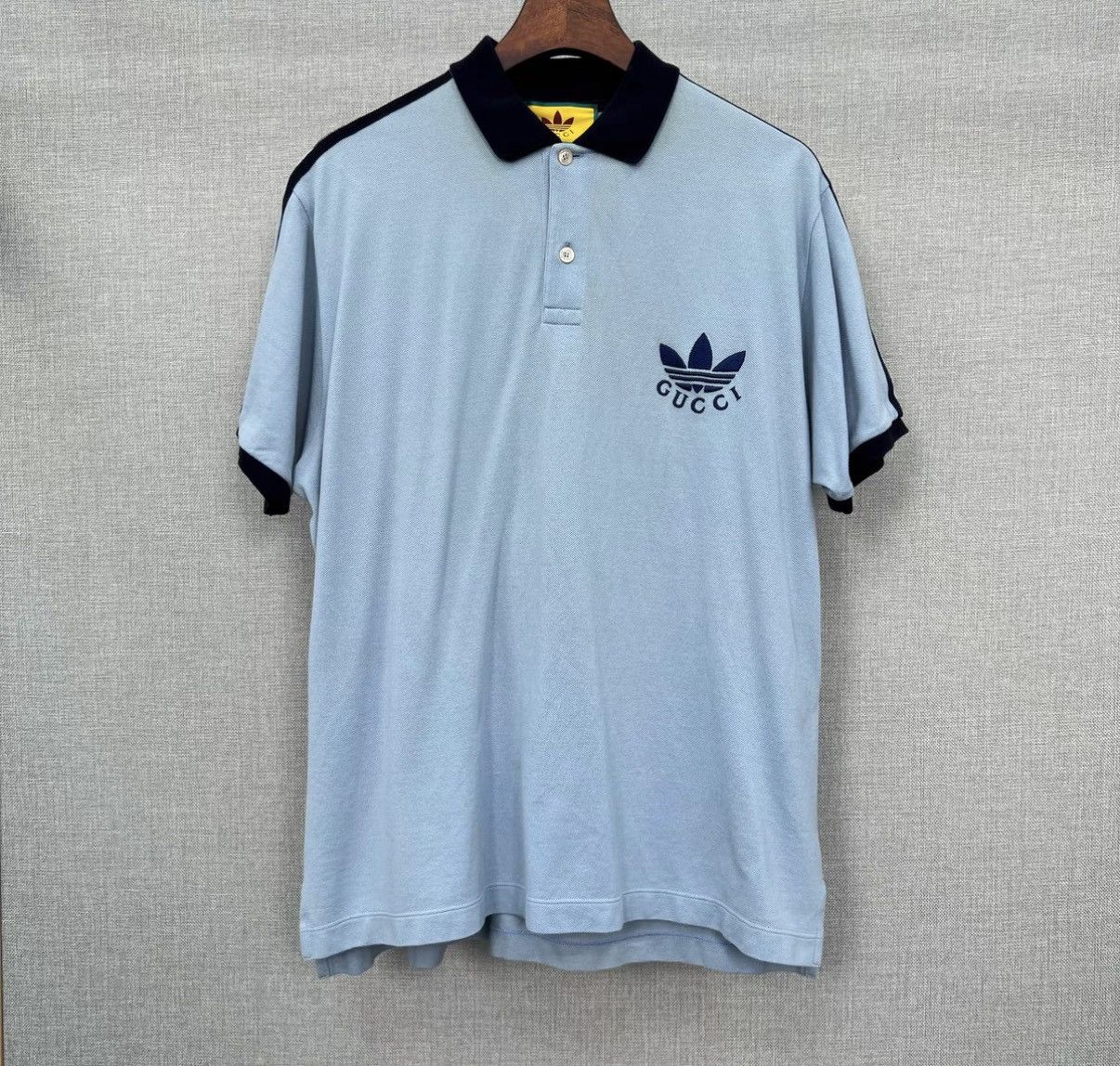Gucci Gucci x Adidas Originals Embroidered Logo Polo Shirt Size US XXL / EU 58 / 5 - 1 Thumbnail