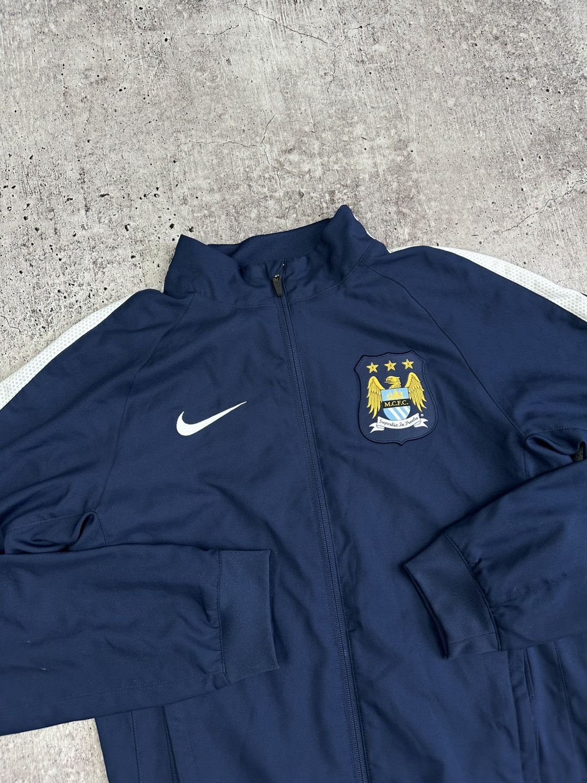 Nike 2014/15 Nike Manchester City Vintage Training Track Jacket Size US S / EU 44-46 / 1 - 7 Thumbnail