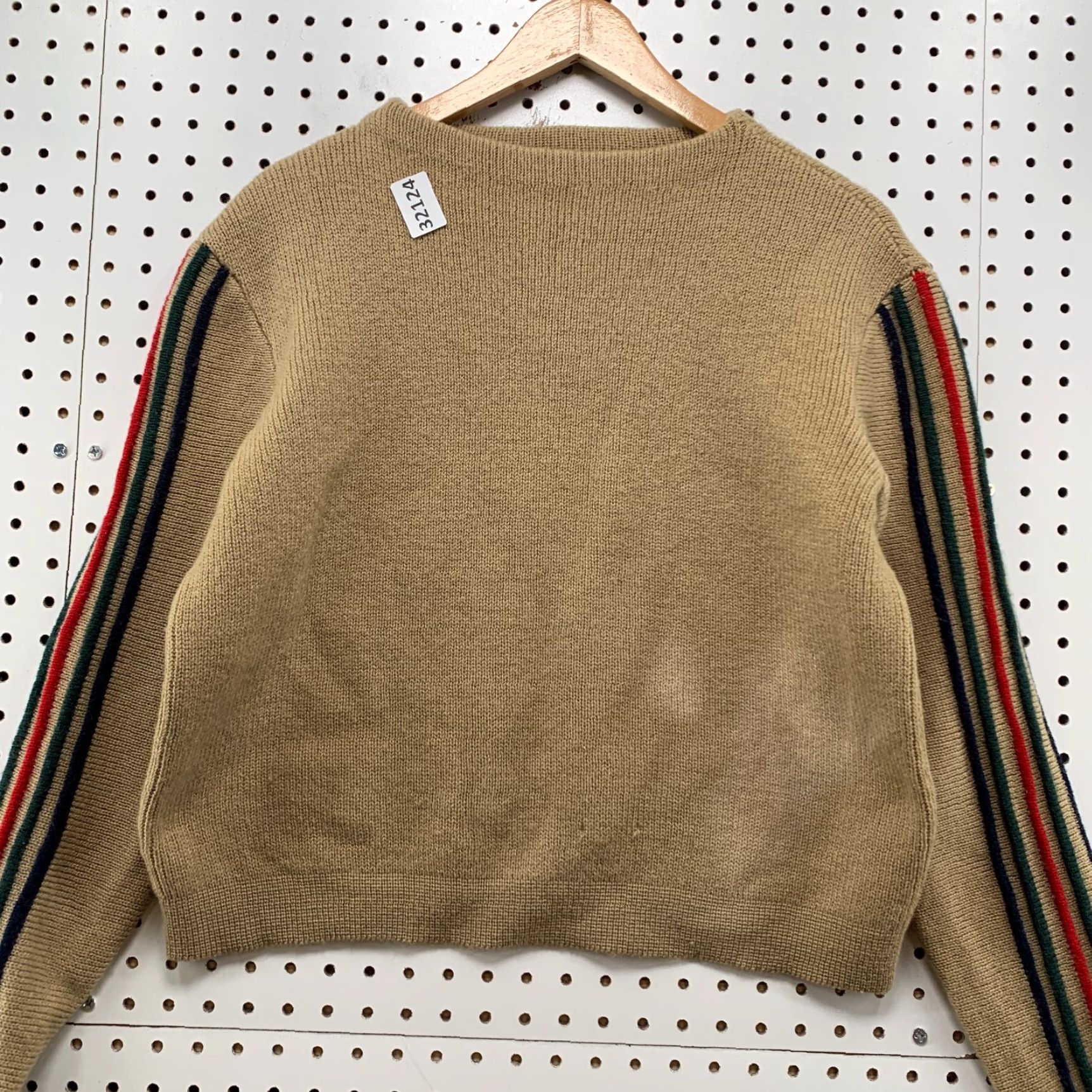 Gant VINTAGE GANT Wool Sweater Mens Pullover M Brown 100% Wool Knit Long Sleeve 21.5x21.5 Mens Sweater Size US M / EU 48-50 / 2 - 6 Thumbnail