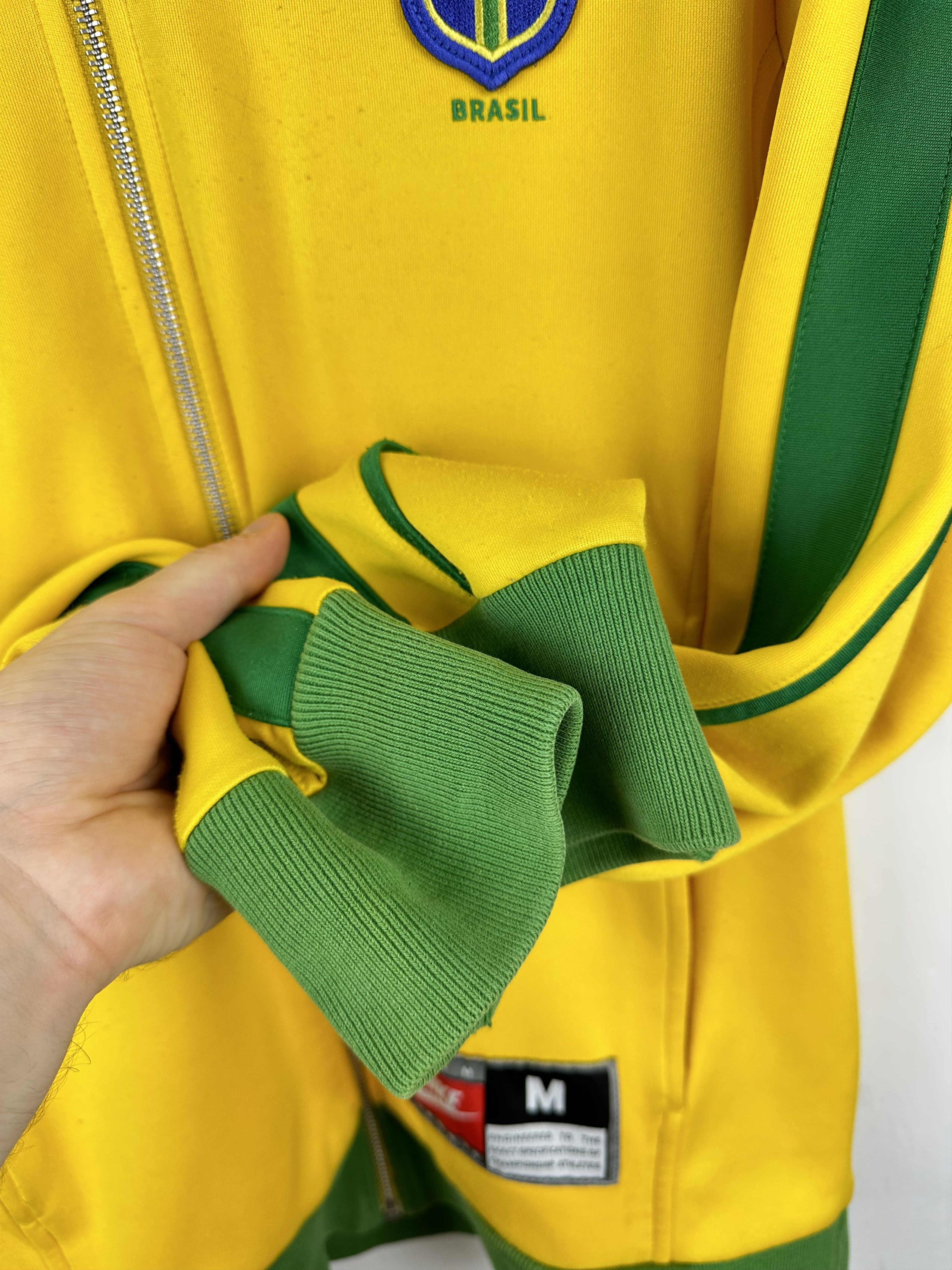 Nike × Vintage Vintage Nike Brazil Jacket Track Top Soccer Rare Size US M / EU 48-50 / 2 - 10 Thumbnail