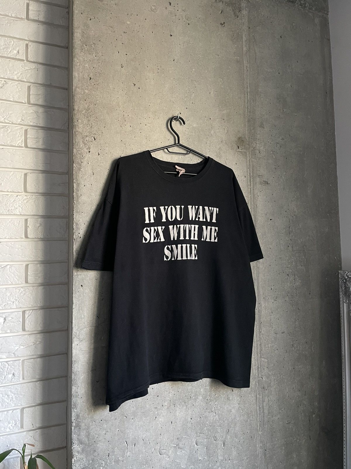 Vintage If You Want to Have Sex With Me Funny Tshirt Black Y2K Size US M / EU 48-50 / 2 - 1 Thumbnail