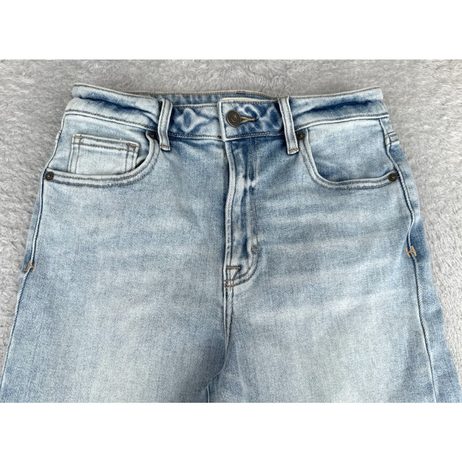 Vintage Idyllwind Jeans Women 26 Blue Denim Wide Leg Mid Rise 26x26 Flared Stretch Vintage No Size 26" / US 2 / IT 38 - 4 Thumbnail