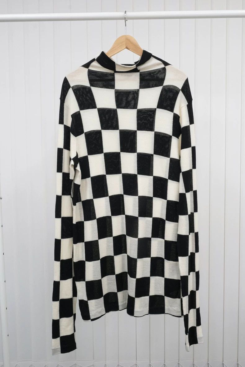 Jil Sander Jil Sander checkered wool top dress Size M / US 6-8 / IT 42-44 - 3 Thumbnail