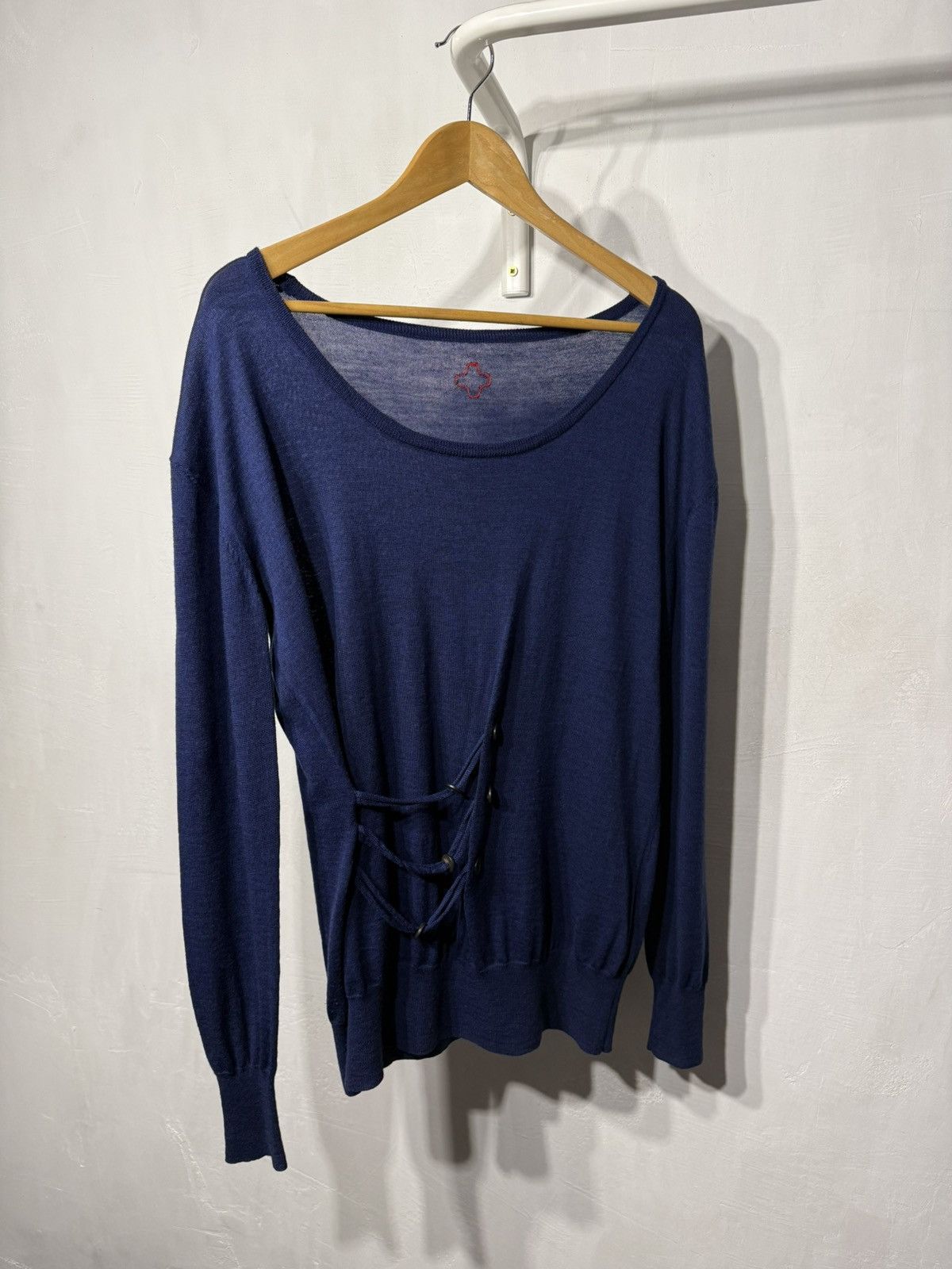 A.F. Vandevorst Vintage A. F. VANDEVORST Asymmetric Merino Wool Sweater Top Size ONE SIZE - 1 Thumbnail