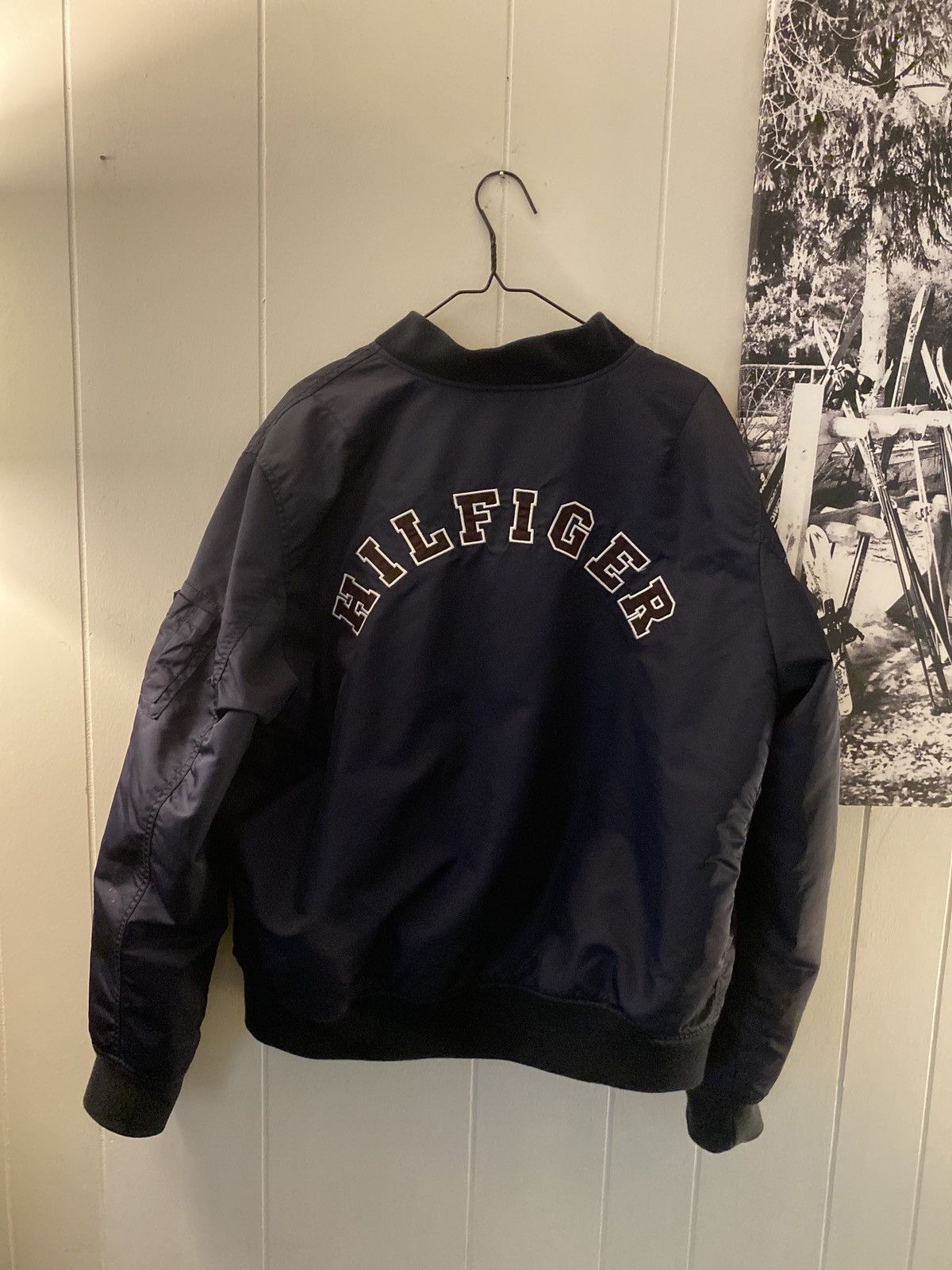 Tommy Hilfiger × Tommy Jeans × Vintage Tommy Hilfiger Vintage Mens L Bomber Jacket Size US L / EU 52-54 / 3 - 2 Thumbnail