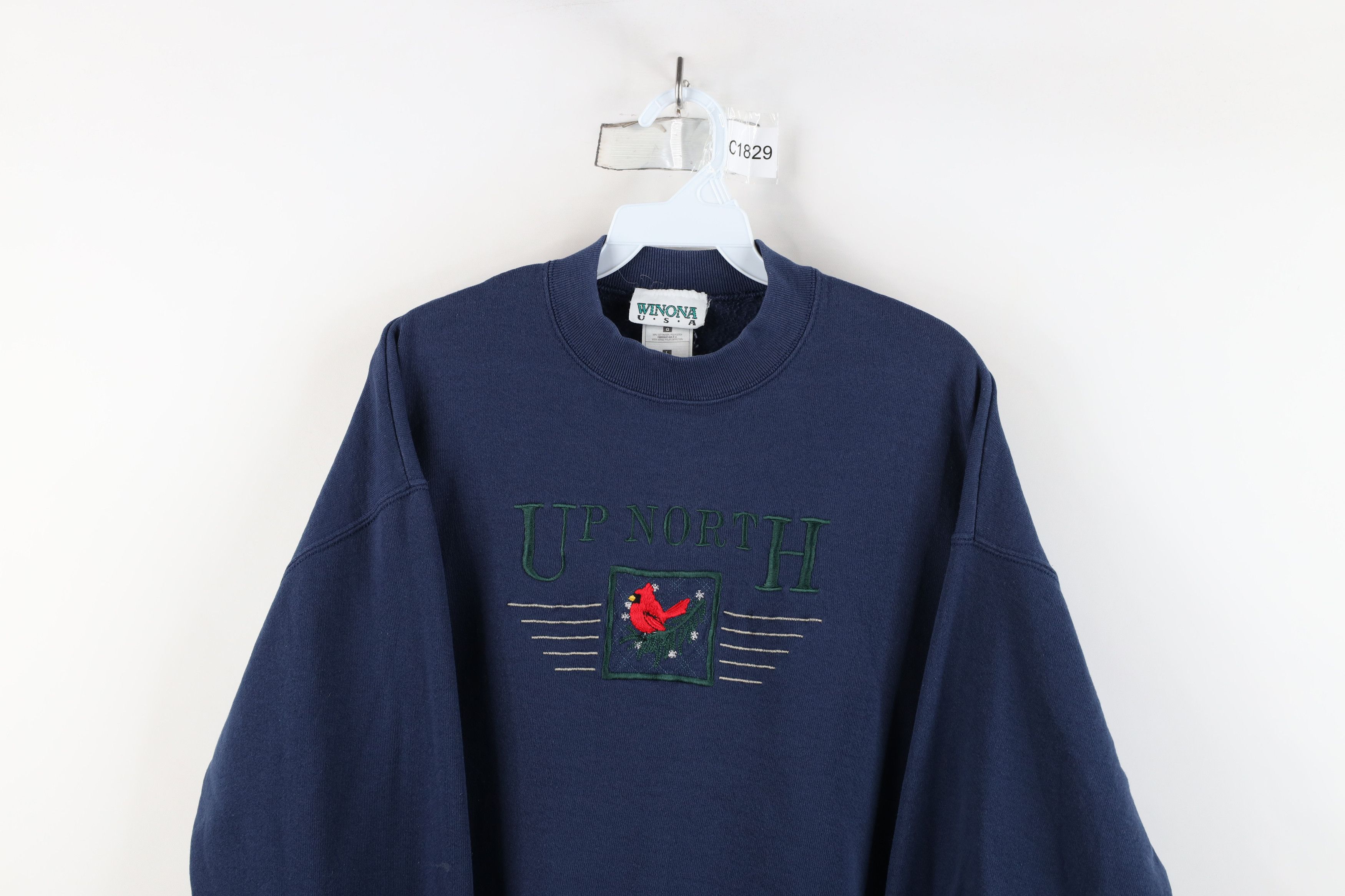Vintage Vintage 90s Streetwear Nature Bird Up North Sweatshirt USA Size L / US 10 / IT 46 - 2 Thumbnail