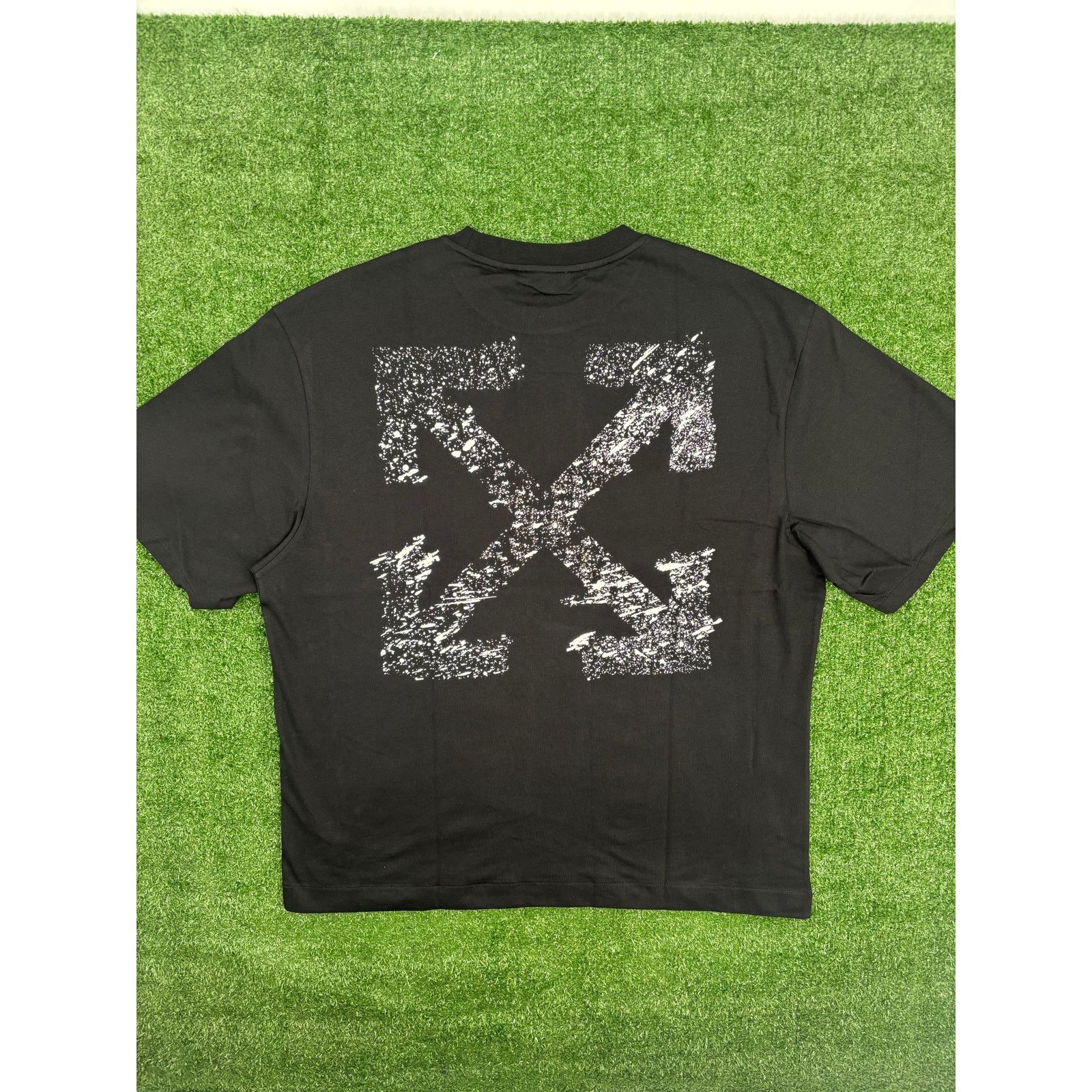 Off-White OFF-WHITE "Paint Splatter Arrows" Black Skate T-Shirt XL Size US XL / EU 56 / 4 - 1 Thumbnail