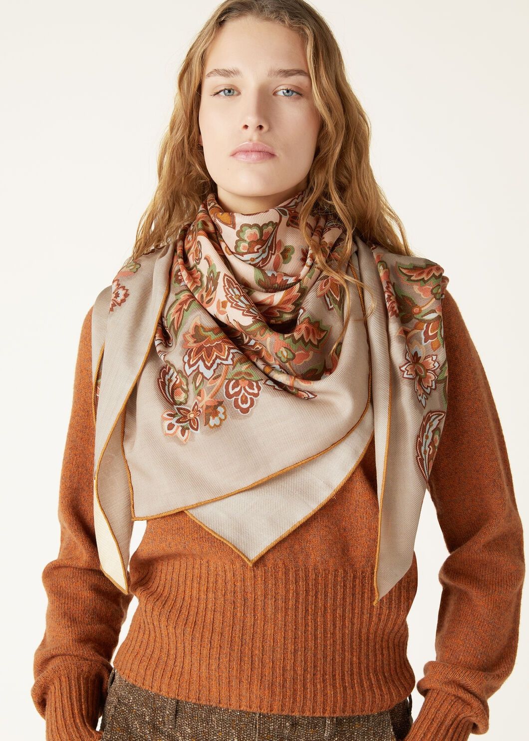 Loro Piana o1w1db10725 FAO6963 Size: OS / Faience Shawl in Multicolor Size ONE SIZE - 2 Thumbnail
