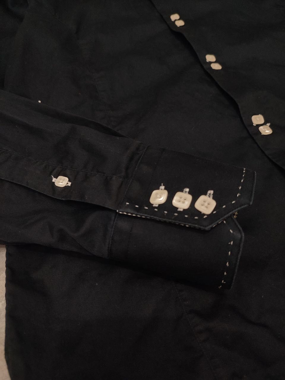 Other Mens Claudio Lugli Couture Full Buttoned Black Shirt Size L Size US L / EU 52-54 / 3 - 8 Thumbnail