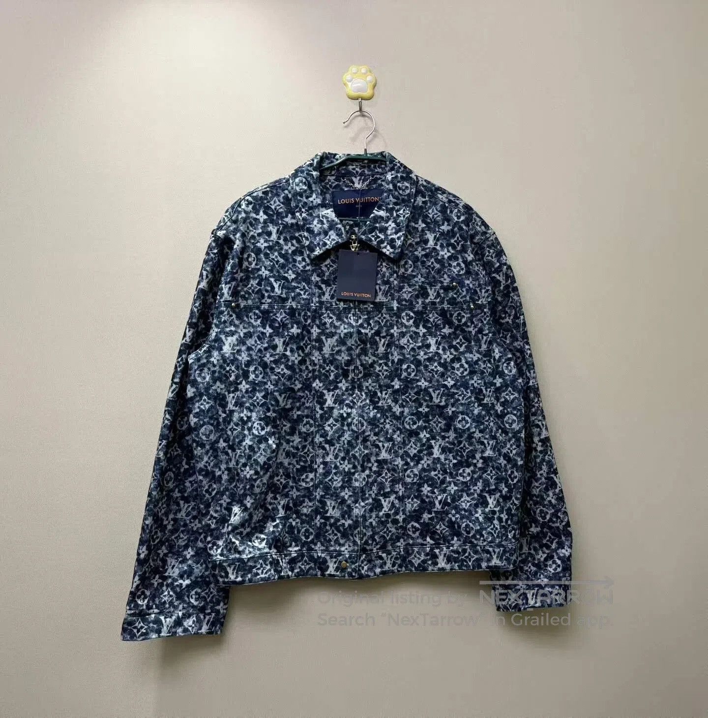Louis Vuitton Louis Vuitton Blue Washed Full Logo Denim Jacket| Size US L / EU 52-54 / 3 - 1 Thumbnail