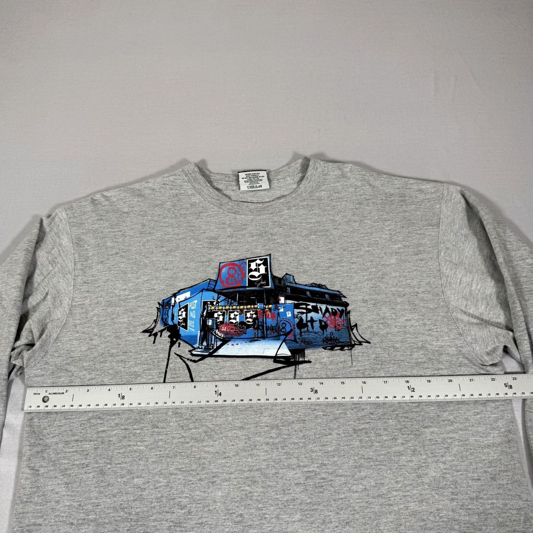 Vintage VINTAGE Shady LTD Shirt Mens L Gray Graffiti Streetwear Graphic Tee Y2K Size US L / EU 52-54 / 3 - 4 Thumbnail