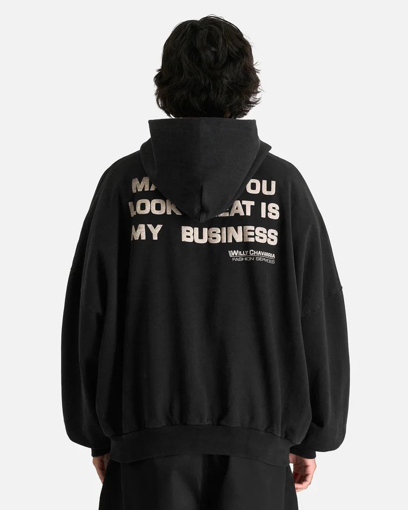 Willy Chavarria o1s1v1r1oon0825 Hoodie in Black Size US M / EU 48-50 / 2 - 4 Thumbnail