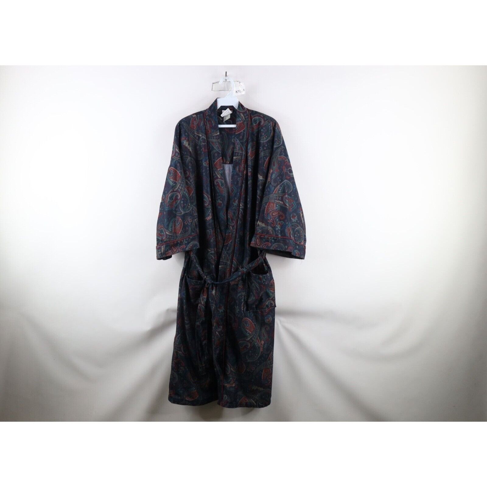 Vintage Vintage 90s Streetwear Rainbow Paisley Soft Cloth Bath Robe Size US L / EU 52-54 / 3 - 1 Thumbnail
