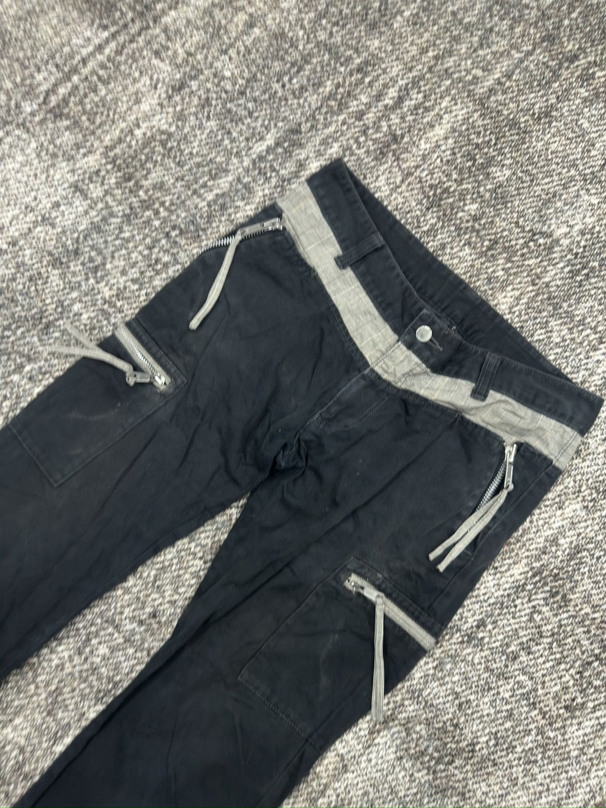 If Six Was Nine × Katharine Hamnett London × Le Grande Bleu (L.G.B.) Katharine Hammett Bondage Pants Flared Cargo Size US 32 / EU 48 - 3 Thumbnail