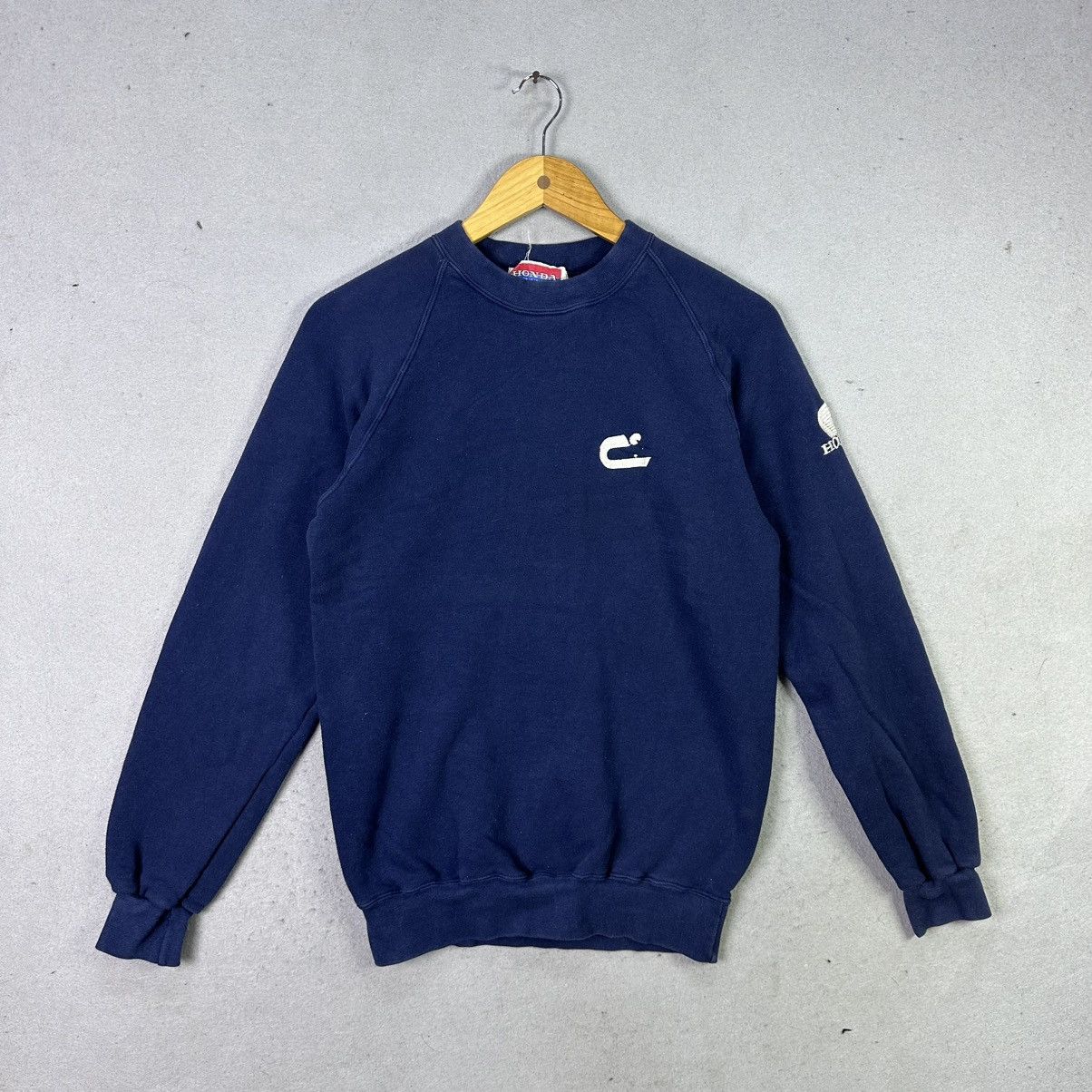 Honda Vintage Honda Japan Sweatshirt Navy Blue Crewneck Size US S / EU 44-46 / 1 - 1 Thumbnail