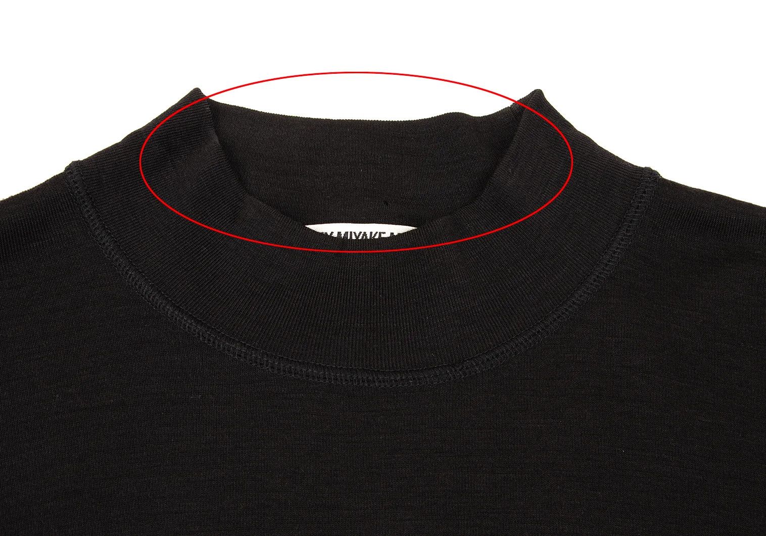 Issey Miyake Wool Mock Neck Knit Top in Black, Size M Size US M / EU 48-50 / 2 - 4 Thumbnail