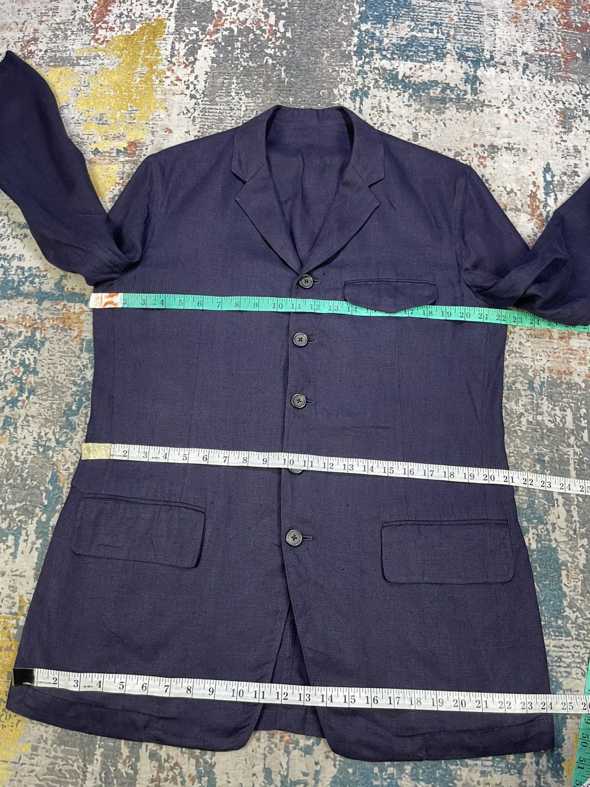 Y's for Men Yohji Yamamoto A/W 2016 Y’s For Men Indigo Hemp Jacket Size US M / EU 48-50 / 2 - 10 Thumbnail
