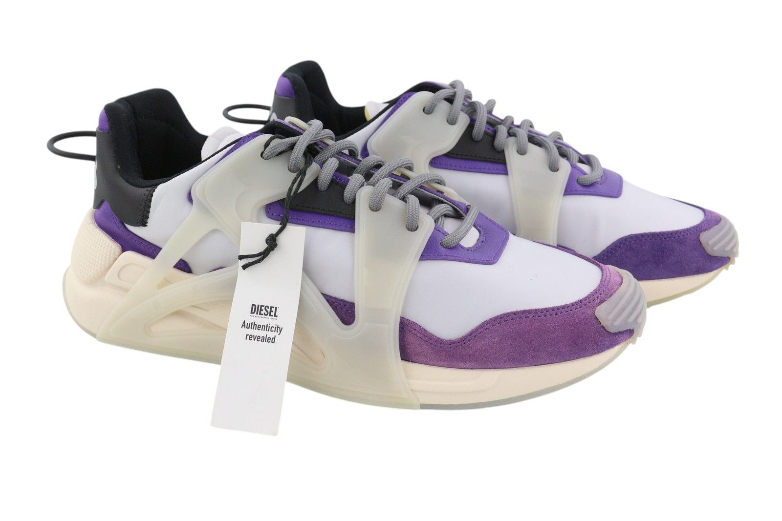 Diesel S-SERENDIPITY MASK EU44.5 Grey Almond Toe Low Top 41075 Size US 11.5 / EU 44-45 - 2 Thumbnail
