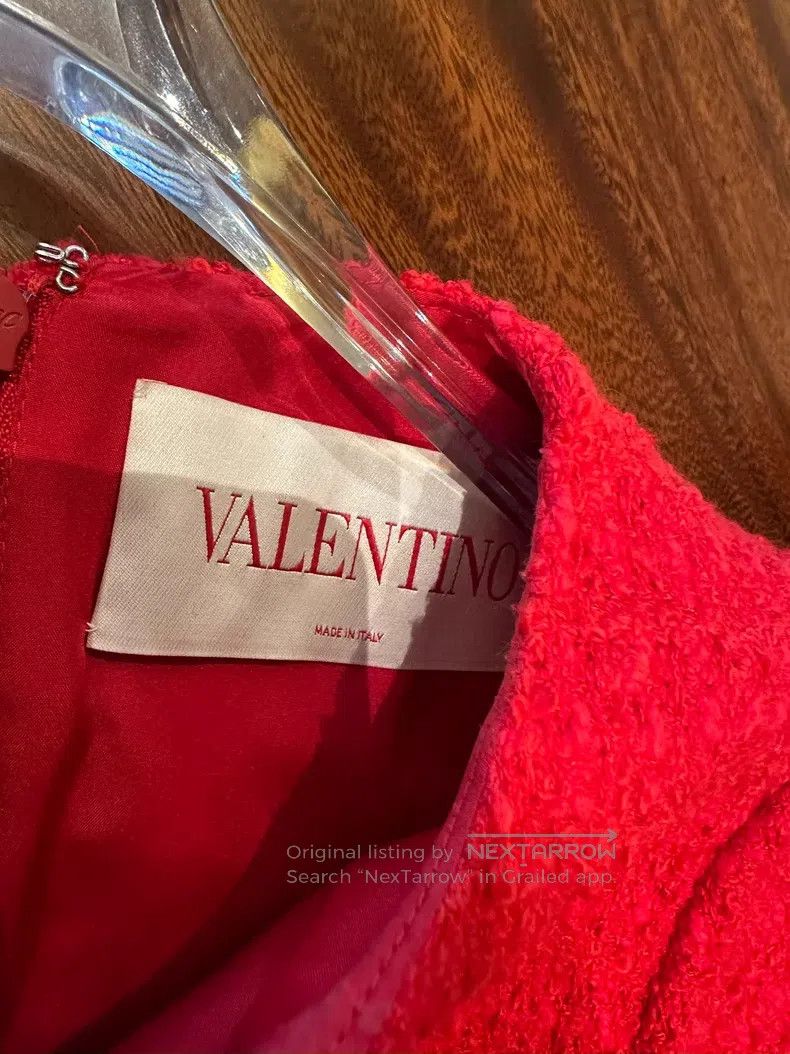 Valentino Valentino Red tweed dress Size S / US 4 / IT 40 - 4 Thumbnail