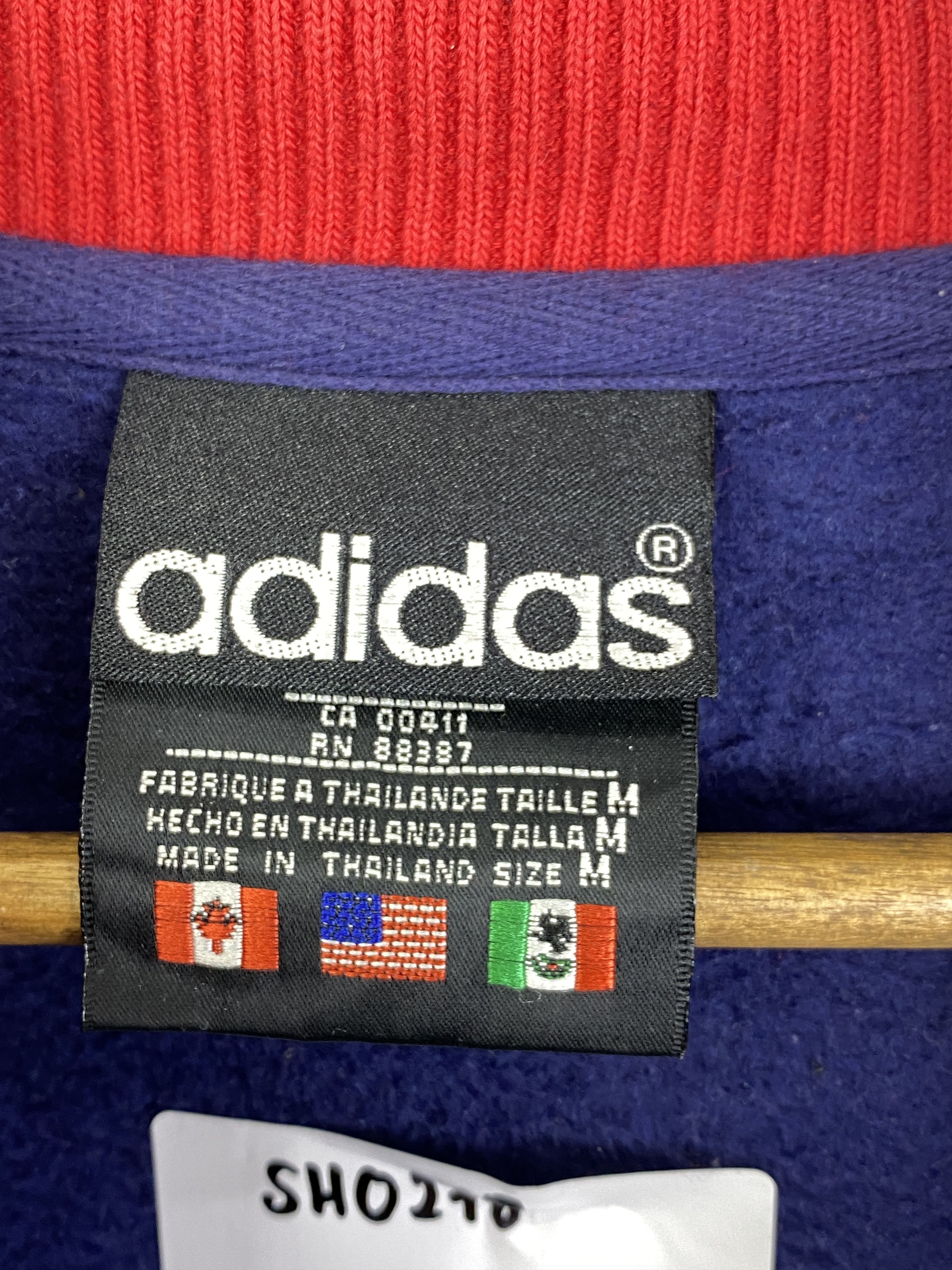 Adidas 90s Vintage Adidas Half Zipper Pullover Sweatshirt SH0278 Size US M / EU 48-50 / 2 - 5 Thumbnail