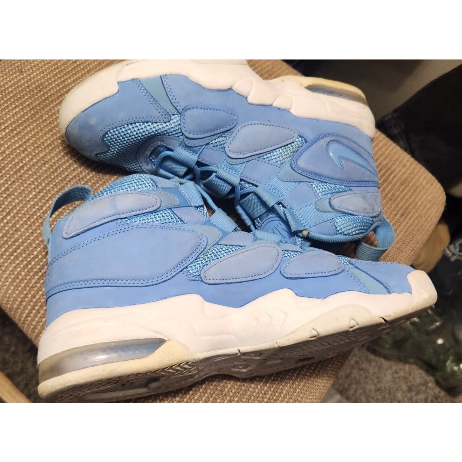 Nike Nike Air Max Uptempo 95 All Star Quickstrike University Blue UNC Size 9.5 Men Basketball Sneaker Stars 2017 Size US 9 / EU 42 - 4 Thumbnail
