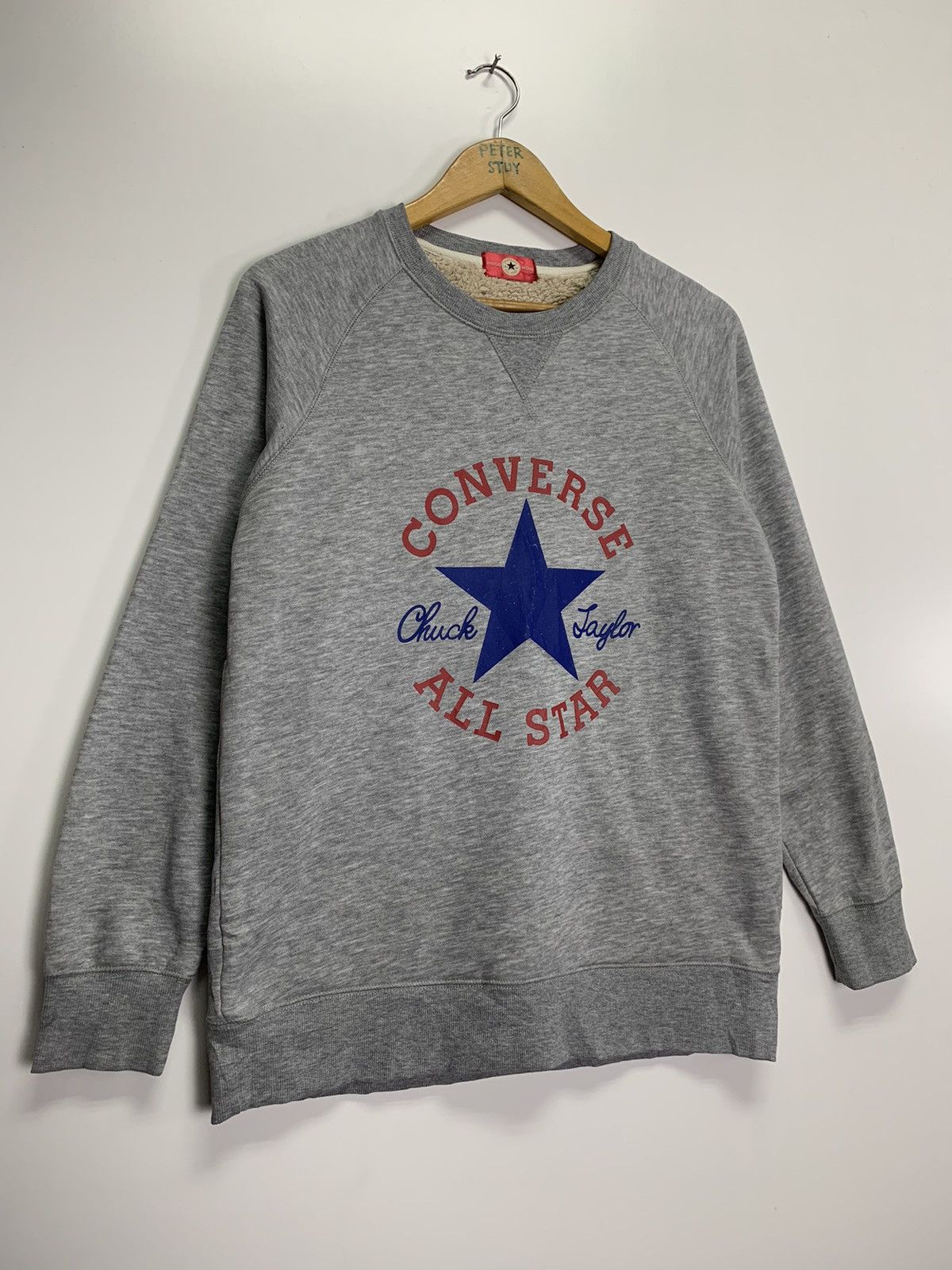 Converse × Vintage Vintage Converse Big Logo Sweater Size US L / EU 52-54 / 3 - 5 Thumbnail