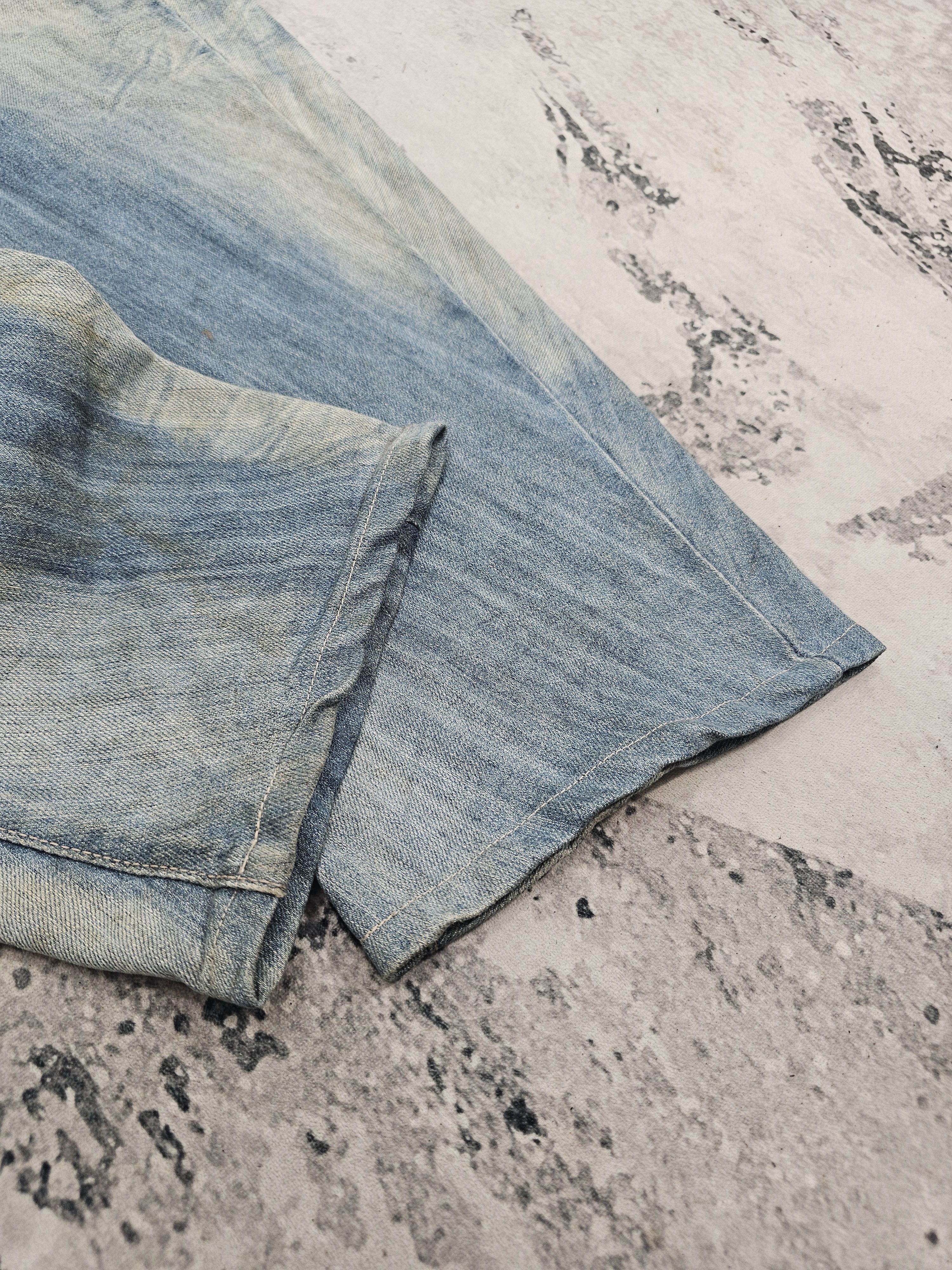 Edwin EDWIN 505 E FUNCTION Twisted Stone Wash Stain Jeans JB0304 Size US 32 / EU 48 - 8 Thumbnail